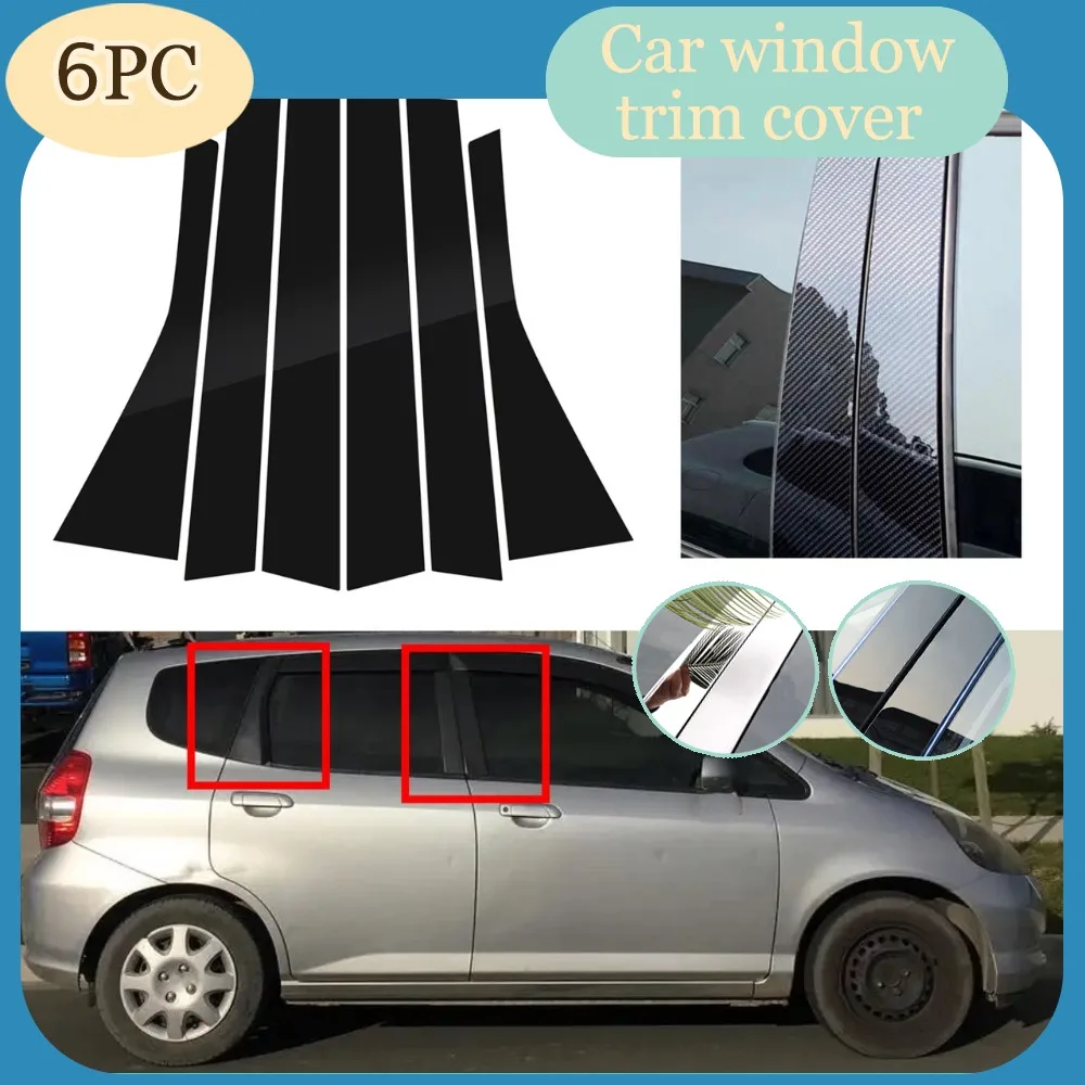 Door Sticker Window Cover Glossy Black Silver Carbon Pillar Post Trim Fit For Honda Fit/Jazz 5 Door Hatchback 2004-2006 2007
Door Sticker Window Cover Glossy Black Silver Carbon Pillar Post Trim Fit For Honda Fit/Jazz 5 Door Hatchback 2004-2006 2007