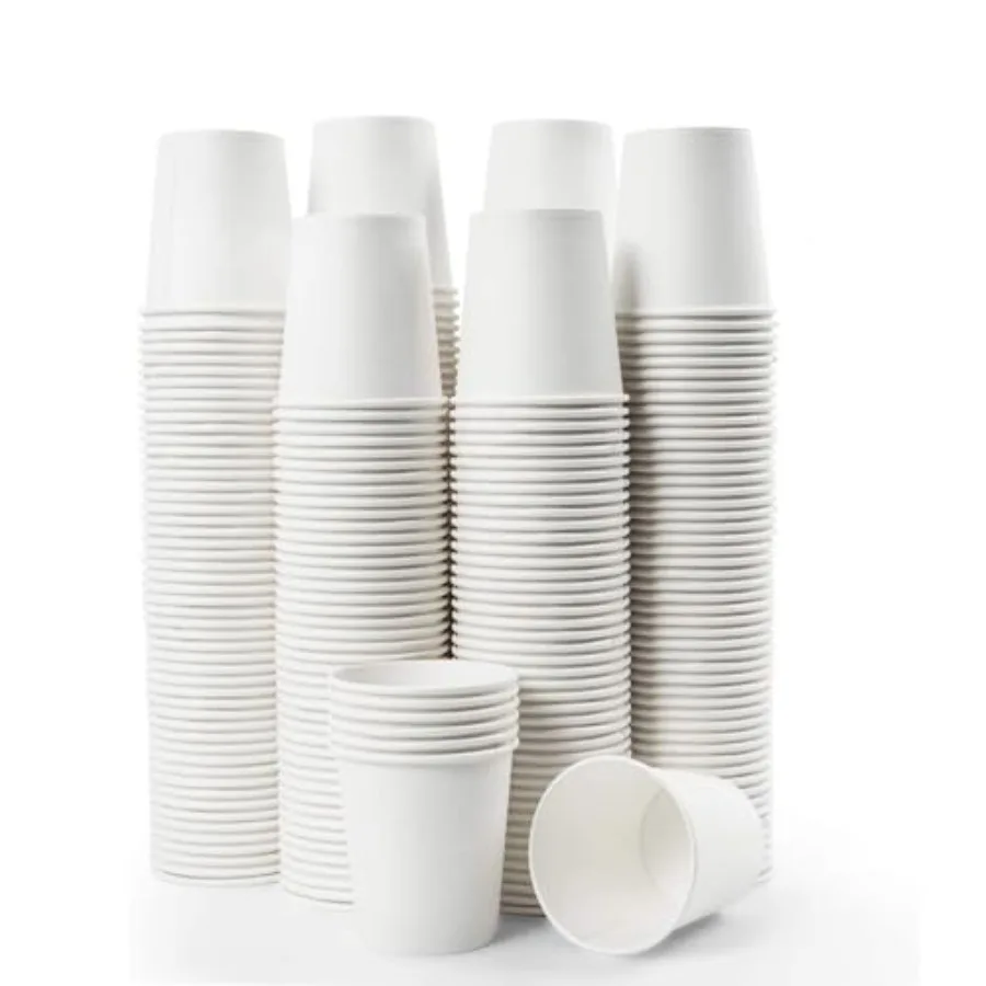 Pcs Disposable Paper Cups, Hot Cold Beverage Drinking Cup for Coffee, Water, Tea, Juice, Espresso and Cortado White
Pcs Disposable Paper Cups, Hot Cold Beverage Drinking Cup for Coffee, Water, Tea, Juice, Espresso and Cortado White