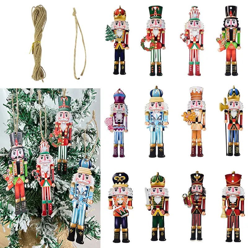 12pcs Christmas Nutcracker Soldier Pendants Christmas Tree Hanging Ornaments New Year 2025 Navidad Natal Xmas Home Decoration
12pcs Christmas Nutcracker Soldier Pendants Christmas Tree Hanging Ornaments New Year 2025 Navidad Natal Xmas Home Decoration