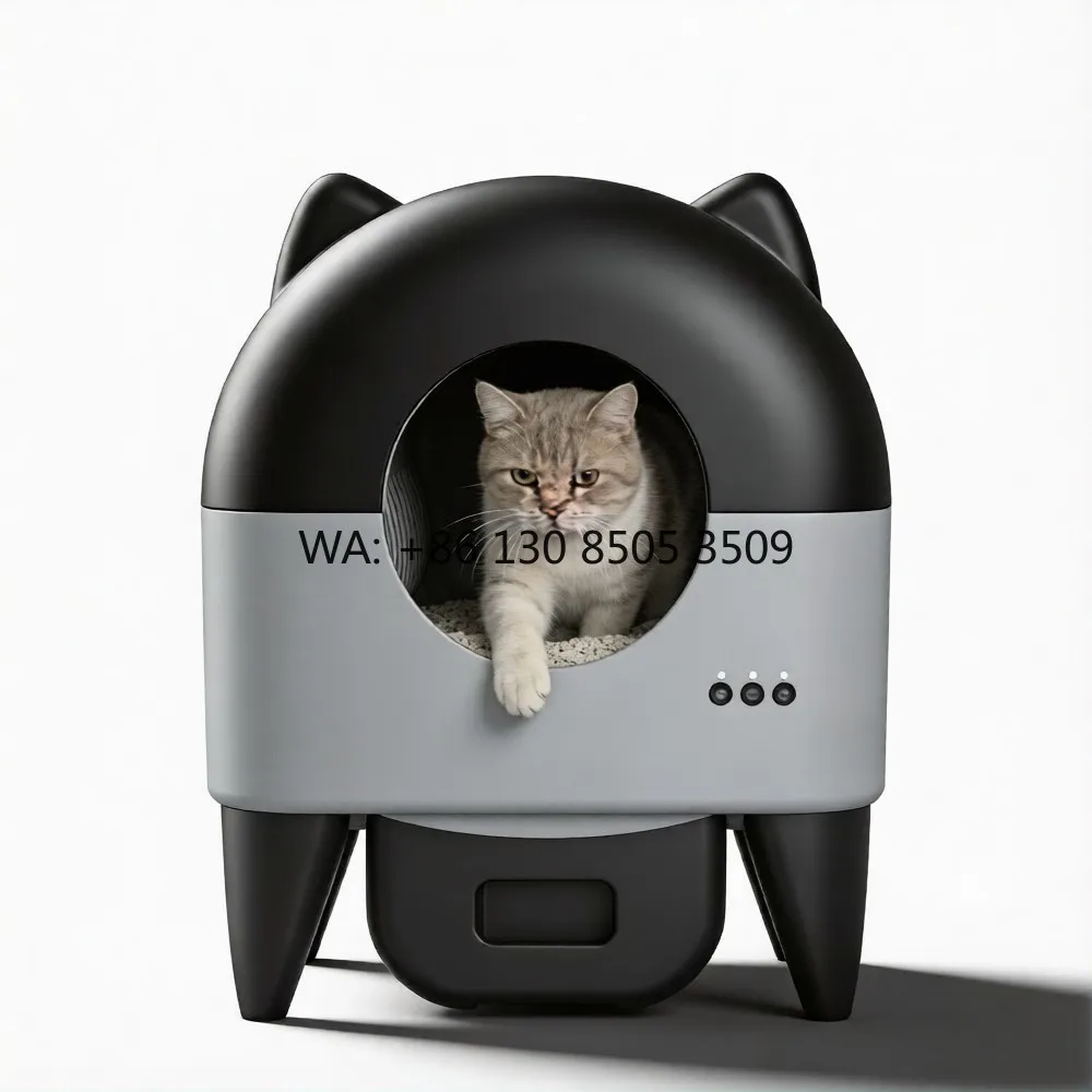 Smart Induction Lock Odor-sealing Automatic Cleaning Anti-scratch Safe Structure Cozy Indoor Living Pet Smart Cat Litter Box
Smart Induction Lock Odor-sealing Automatic Cleaning Anti-scratch Safe Structure Cozy Indoor Living Pet Smart Cat Litter Box