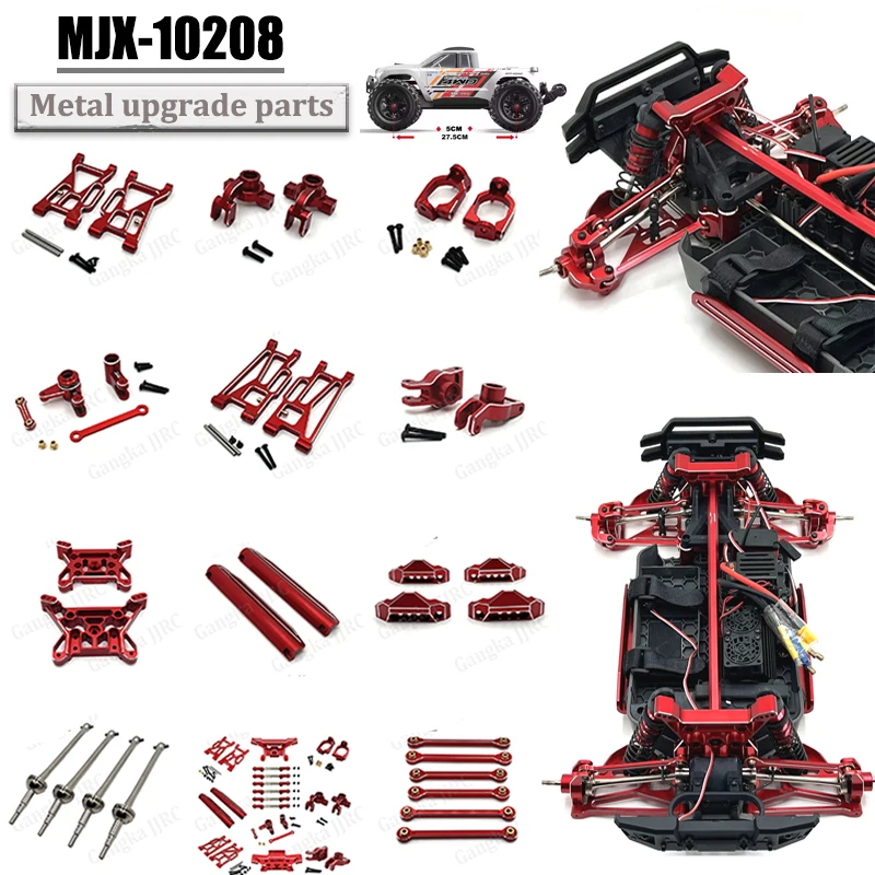 MJX 10208 V1 1/10 Little Monster RC Metal Parts, Swing Arm Steering Cup Pull Rod Drive Shaft, Upgrade Assembly Accessories
MJX 10208 V1 1/10 Little Monster RC Metal Parts, Swing Arm Steering Cup Pull Rod Drive Shaft, Upgrade Assembly Accessories