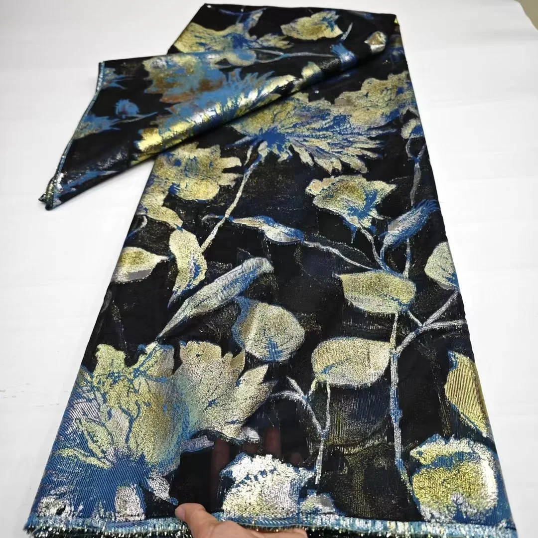 New Multicolor African Gild Jacquard Lace Fabric Nigerian Brocade Lace Fabric Luxury For Diy Sewing Holiday Party Dresses,5Yards
New Multicolor African Gild Jacquard Lace Fabric Nigerian Brocade Lace Fabric Luxury For Diy Sewing Holiday Party Dresses,5Yards