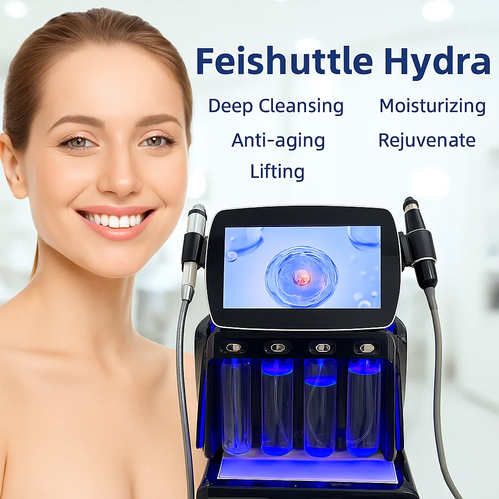 Feishuttle Aqua Star Hydro Facial Machine 2021, индивидуальный логотип, алмазный пилинг, дермабразия H2O, профессиональное оборудование для красоты лица 
Feishuttle Aqua Star Hydro Facial Machine 2021, индивидуальный логотип, алмазный пилинг, дермабразия H2O, профессиональное оборудование для красоты лица