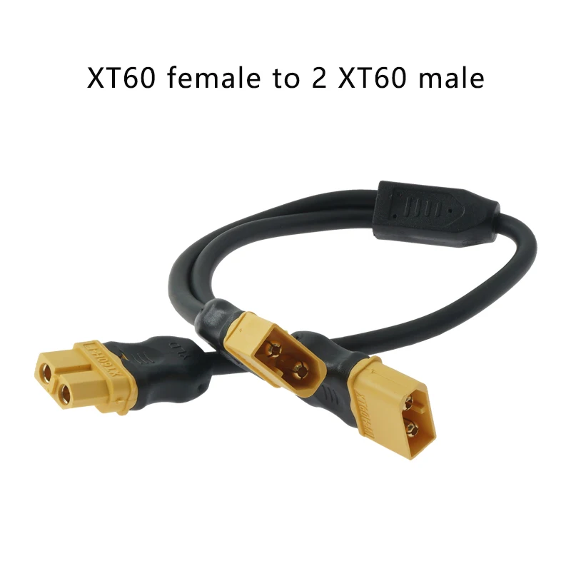 XT60H female to 2-male lithium battery model aircraft charging adapter cable XT60 male to 2-female connection cable
XT60H female to 2-male lithium battery model aircraft charging adapter cable XT60 male to 2-female connection cable