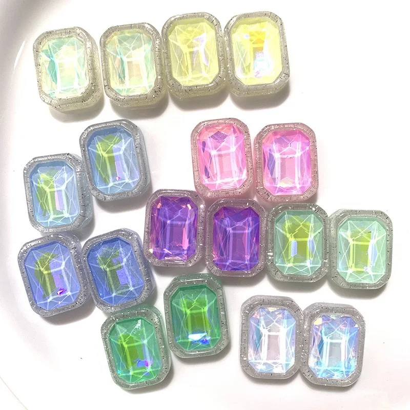 New arrived 30pcs/lot color glass core geometry Rectangle shape resin cabochon beads diy jewelry garment hair accessory
New arrived 30pcs/lot color glass core geometry Rectangle shape resin cabochon beads diy jewelry garment hair accessory