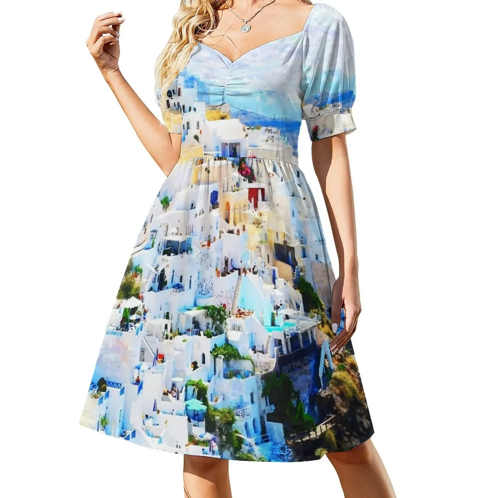 Santorini Short-Sleeved Dress dress party evening elegant luxury celebrity sexy dress
Santorini Short-Sleeved Dress dress party evening elegant luxury celebrity sexy dress