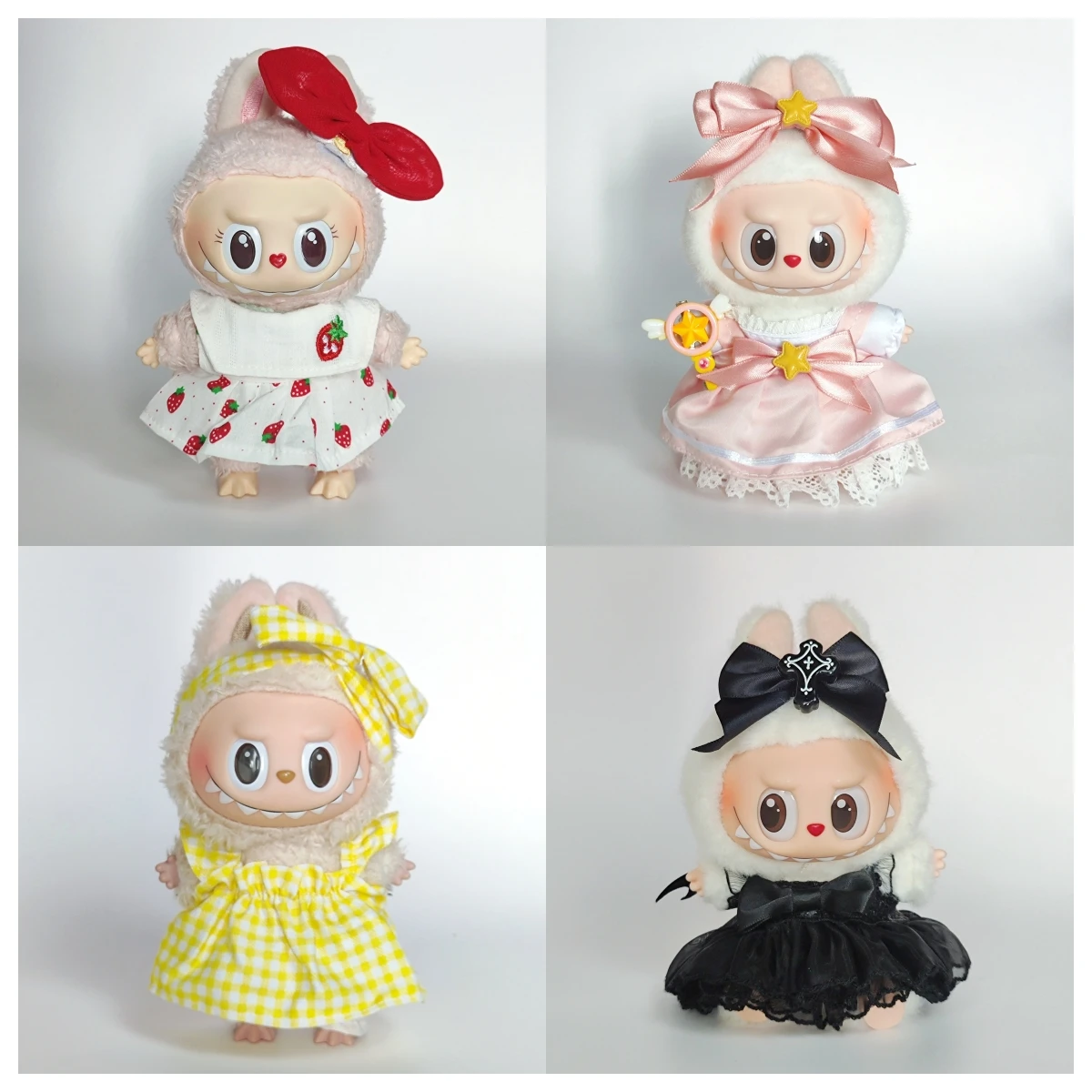 Labubu Doll Clothes for 15cm & 17cm - Complete Outfit Set with Suspenders,Overalls, Skirts & Accessories
Labubu Doll Clothes for 15cm & 17cm - Complete Outfit Set with Suspenders,Overalls, Skirts & Accessories