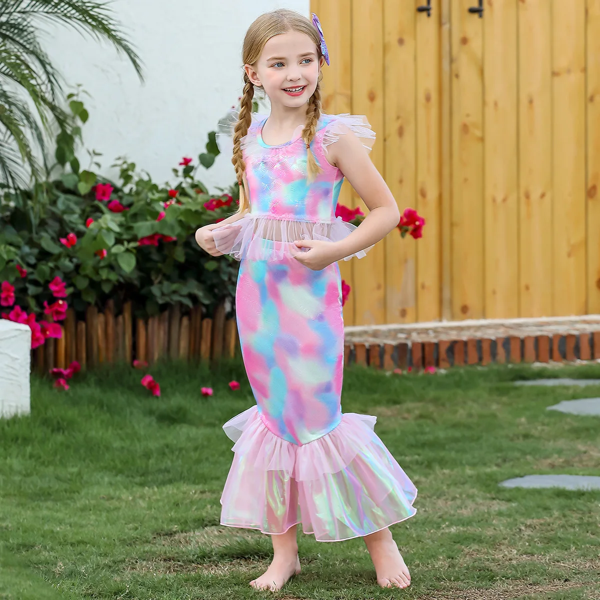 Shiny Toddler Little Girls Movie Princess Mermaid Ariel Cosplay Halloween Dress Birthday Party Dress
Shiny Toddler Little Girls Movie Princess Mermaid Ariel Cosplay Halloween Dress Birthday Party Dress