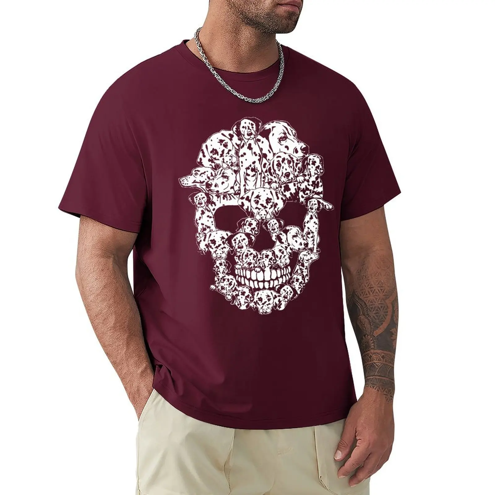Funny Skull Dalmatian Dog Puppy Lover T Shirts Graphic Cotton Streetwear Short Sleeve Birthday Gifts Summer Style T-shirt Men
Funny Skull Dalmatian Dog Puppy Lover T Shirts Graphic Cotton Streetwear Short Sleeve Birthday Gifts Summer Style T-shirt Men