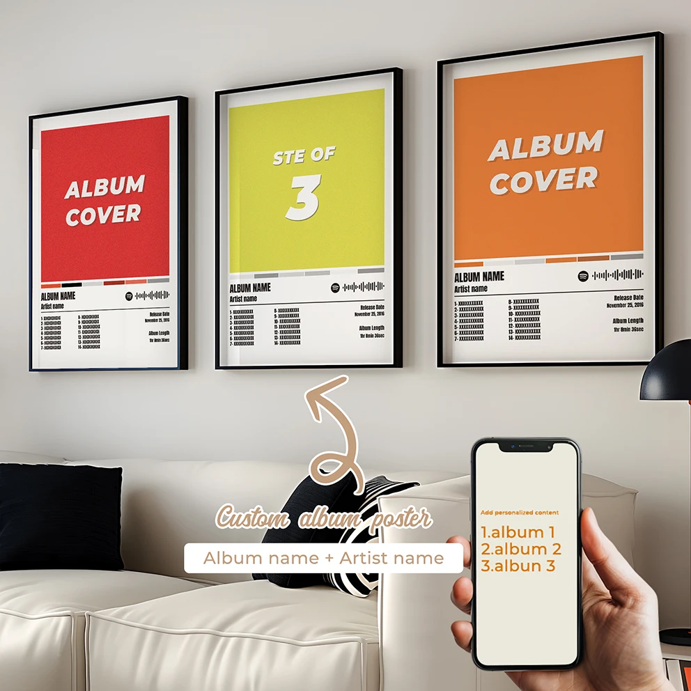 Album Photo 3pcs Personalized Name Custom Wall Art Prints Canvas Painting Poster Picture For Living Play Room Home Decor
Album Photo 3pcs Personalized Name Custom Wall Art Prints Canvas Painting Poster Picture For Living Play Room Home Decor