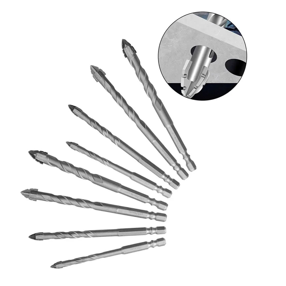 8pcs 6-12mm Four-Flute Eccentric Drill Bit For Drilling Glass Tile Cement Granite Concrete Punching Triangle Drill Bit
8pcs 6-12mm Four-Flute Eccentric Drill Bit For Drilling Glass Tile Cement Granite Concrete Punching Triangle Drill Bit