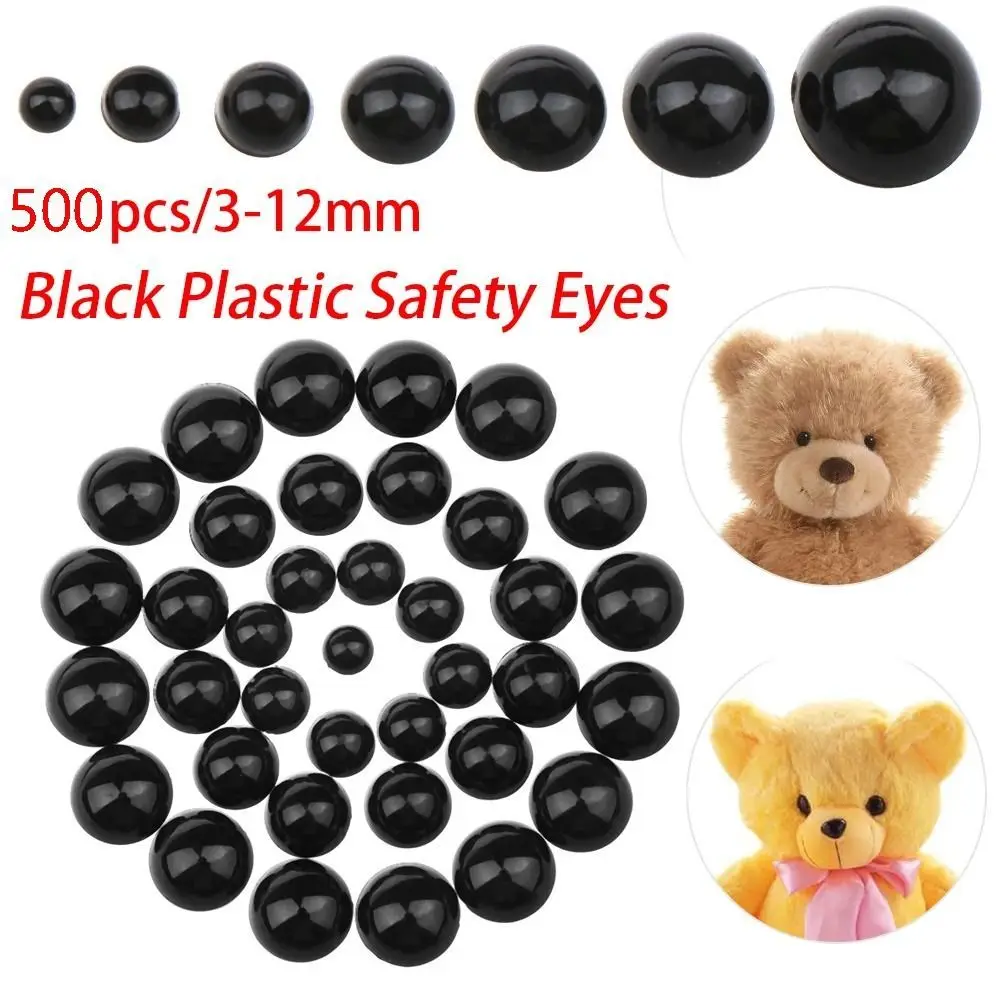 500pcs DIY 3-12mm Full Black Round Flat Black Eyes Plastic Eyes for Dolls Making Doll Toys Bear Eyes Doll Eyes Accessories
500pcs DIY 3-12mm Full Black Round Flat Black Eyes Plastic Eyes for Dolls Making Doll Toys Bear Eyes Doll Eyes Accessories