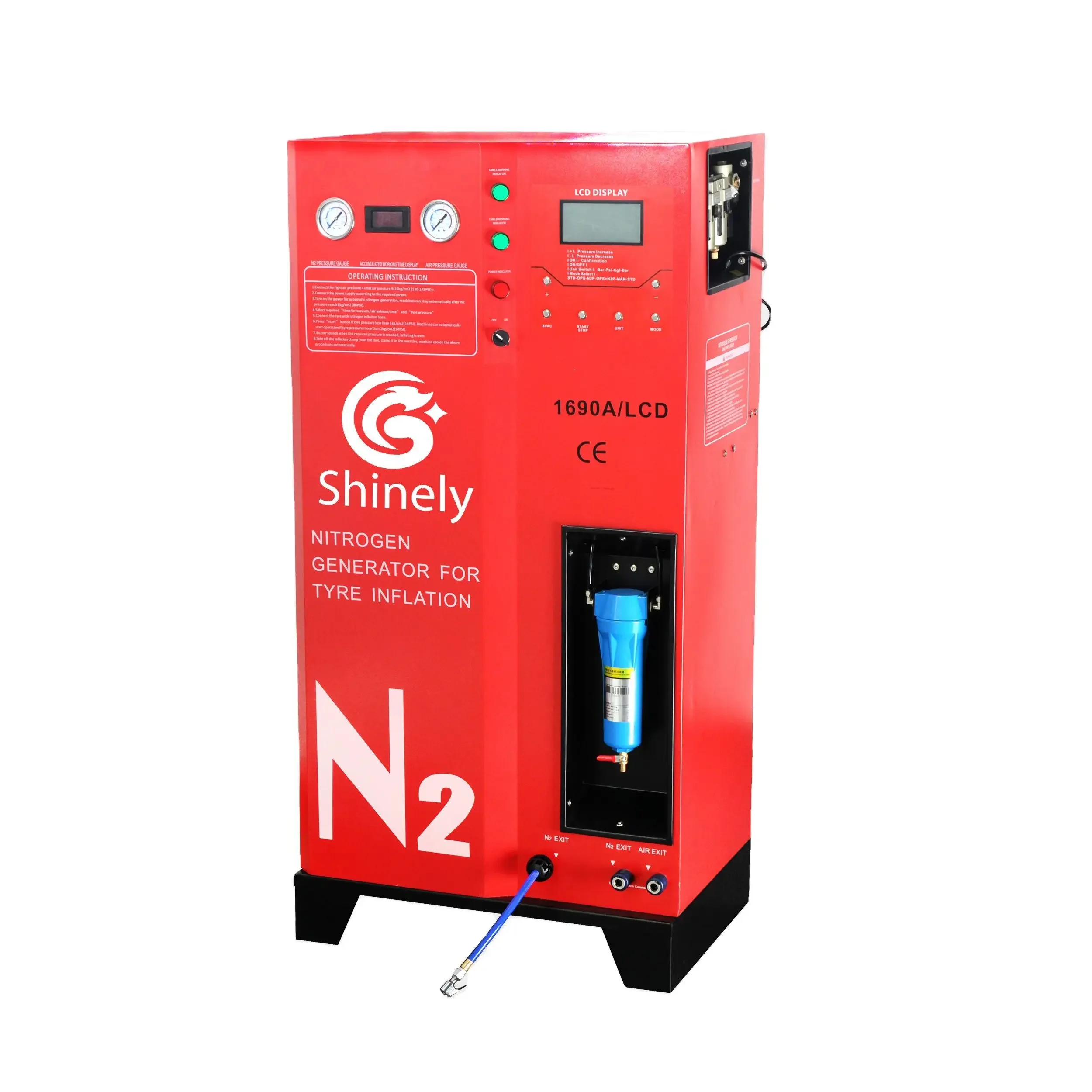Full Automatic Digital And High Pressure Nitrogen Tyre Inflation Machine Nitrogen Generator
Full Automatic Digital And High Pressure Nitrogen Tyre Inflation Machine Nitrogen Generator