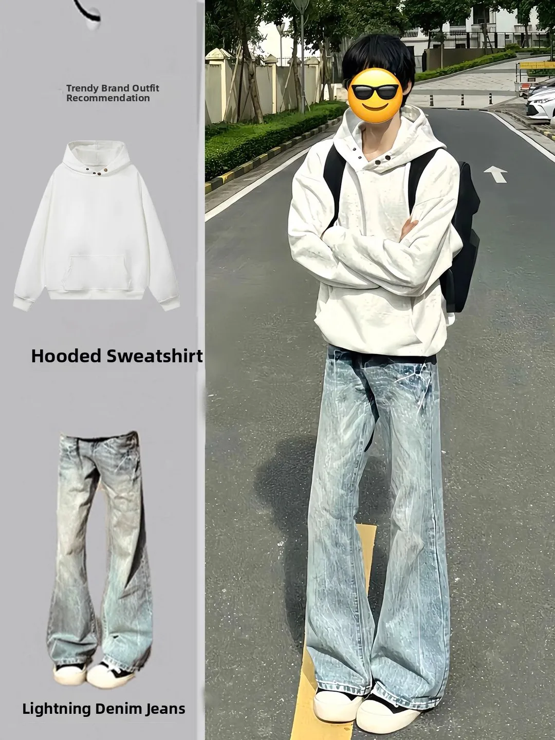 Hnanlvy Ivy League Hoodie Sweatirt Set Men's Flared Jeans Autumn Faion Outfit Long Sve Long Pants Youth Sle
Hnanlvy Ivy League Hoodie Sweatirt Set Men's Flared Jeans Autumn Faion Outfit Long Sve Long Pants Youth Sle