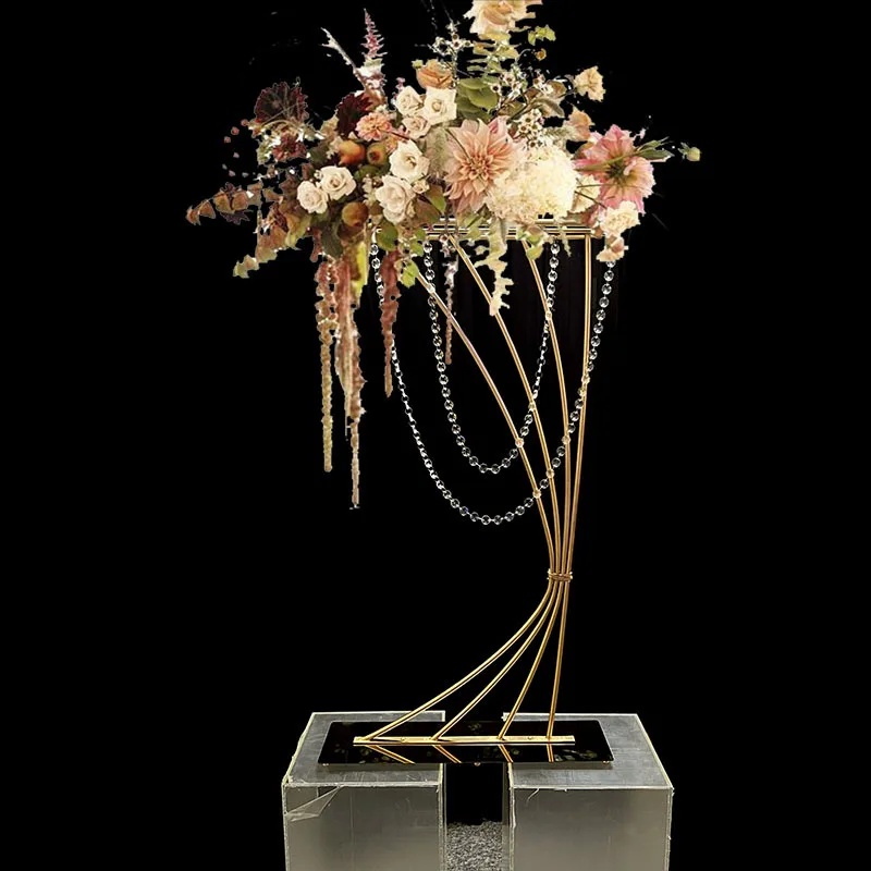 Gold Metal Flower Stand for Wedding, Table Centerpieces, Wedding Decoration, Floral Vase, Chandelier Holder, 2 PCs, 5 PCs, 10PCs
Gold Metal Flower Stand for Wedding, Table Centerpieces, Wedding Decoration, Floral Vase, Chandelier Holder, 2 PCs, 5 PCs, 10PCs