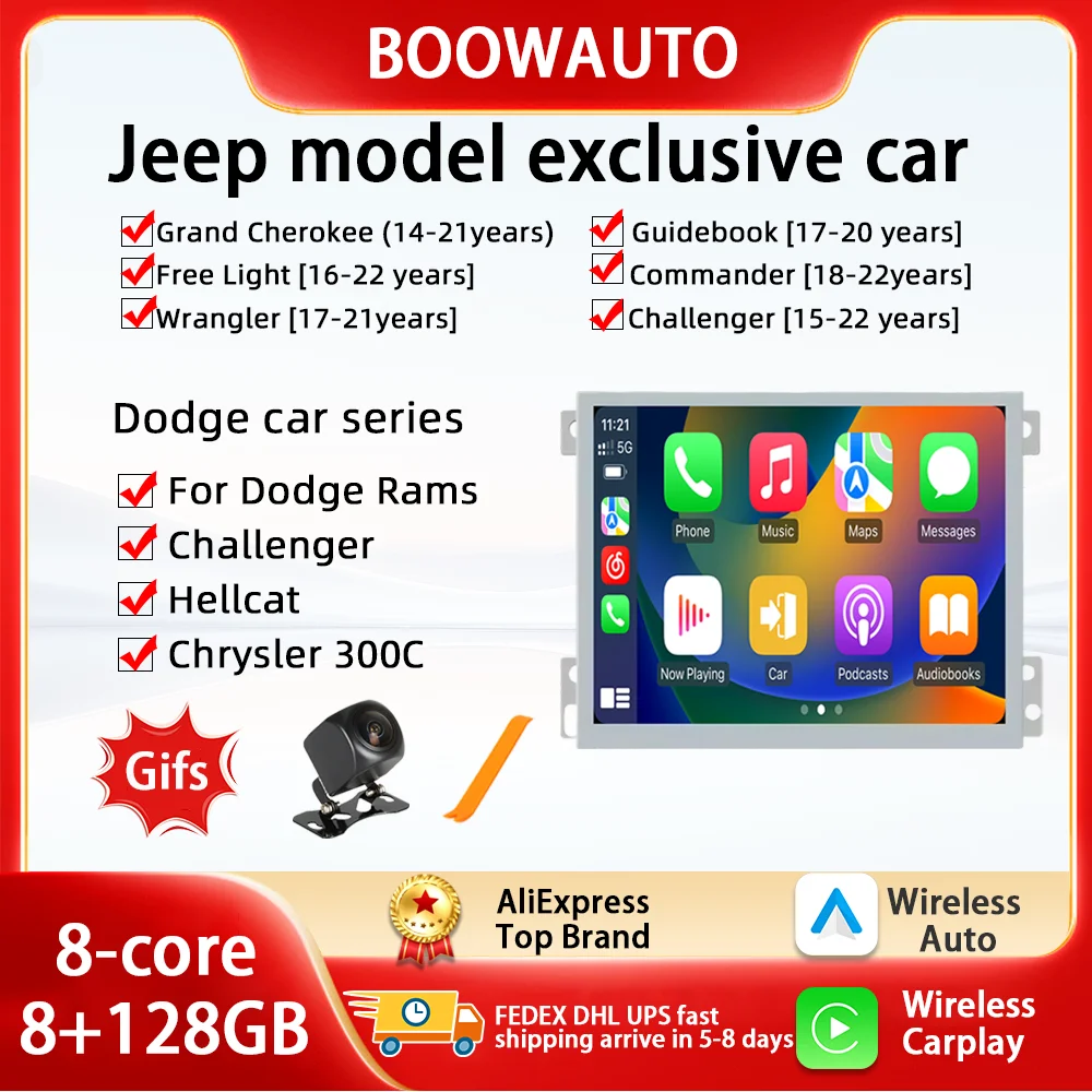 8.4"Android 14 Car Radio Player Carplay Auto GPS Navigation For Jeep Grand Cherokee Compass Dodge Challenger Charger Durango RAM
8.4"Android 14 Car Radio Player Carplay Auto GPS Navigation For Jeep Grand Cherokee Compass Dodge Challenger Charger Durango RAM