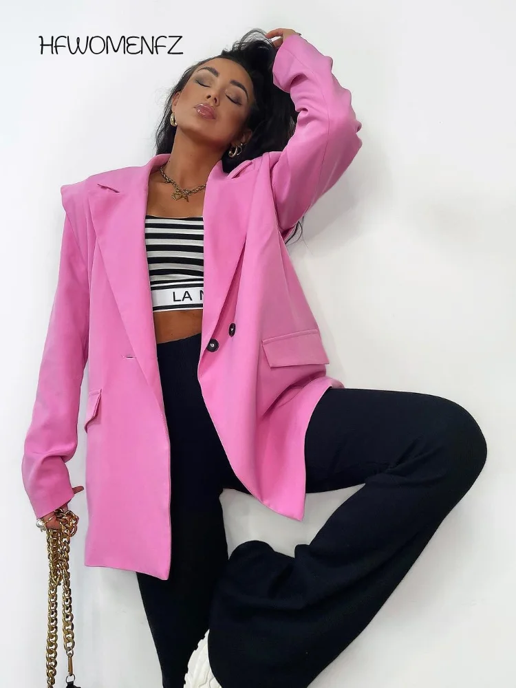 Office Loose Solid Blazers Women Full Sleeve Patchwork Button Turn-down Collar Blazer Female 2025 Summer Fall Fashion Coat Lady
Office Loose Solid Blazers Women Full Sleeve Patchwork Button Turn-down Collar Blazer Female 2025 Summer Fall Fashion Coat Lady