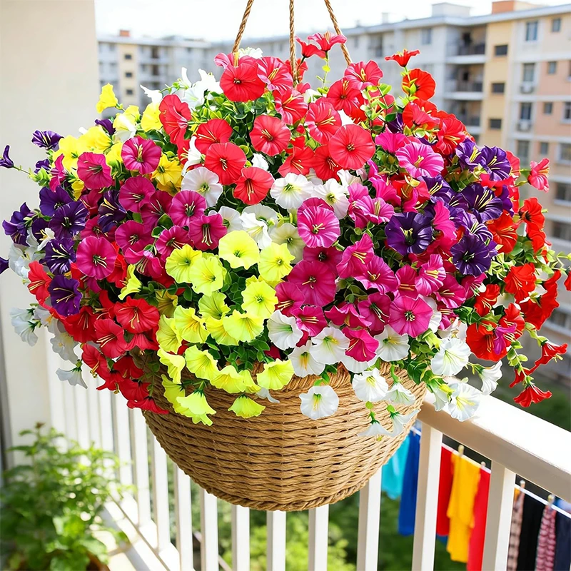 5/10Pcs 35cm Artificial Silk Morning Glory Flower Green Eucalyptus Plant UV Protection for Porch Garden Home Wedding Decoration
5/10Pcs 35cm Artificial Silk Morning Glory Flower Green Eucalyptus Plant UV Protection for Porch Garden Home Wedding Decoration