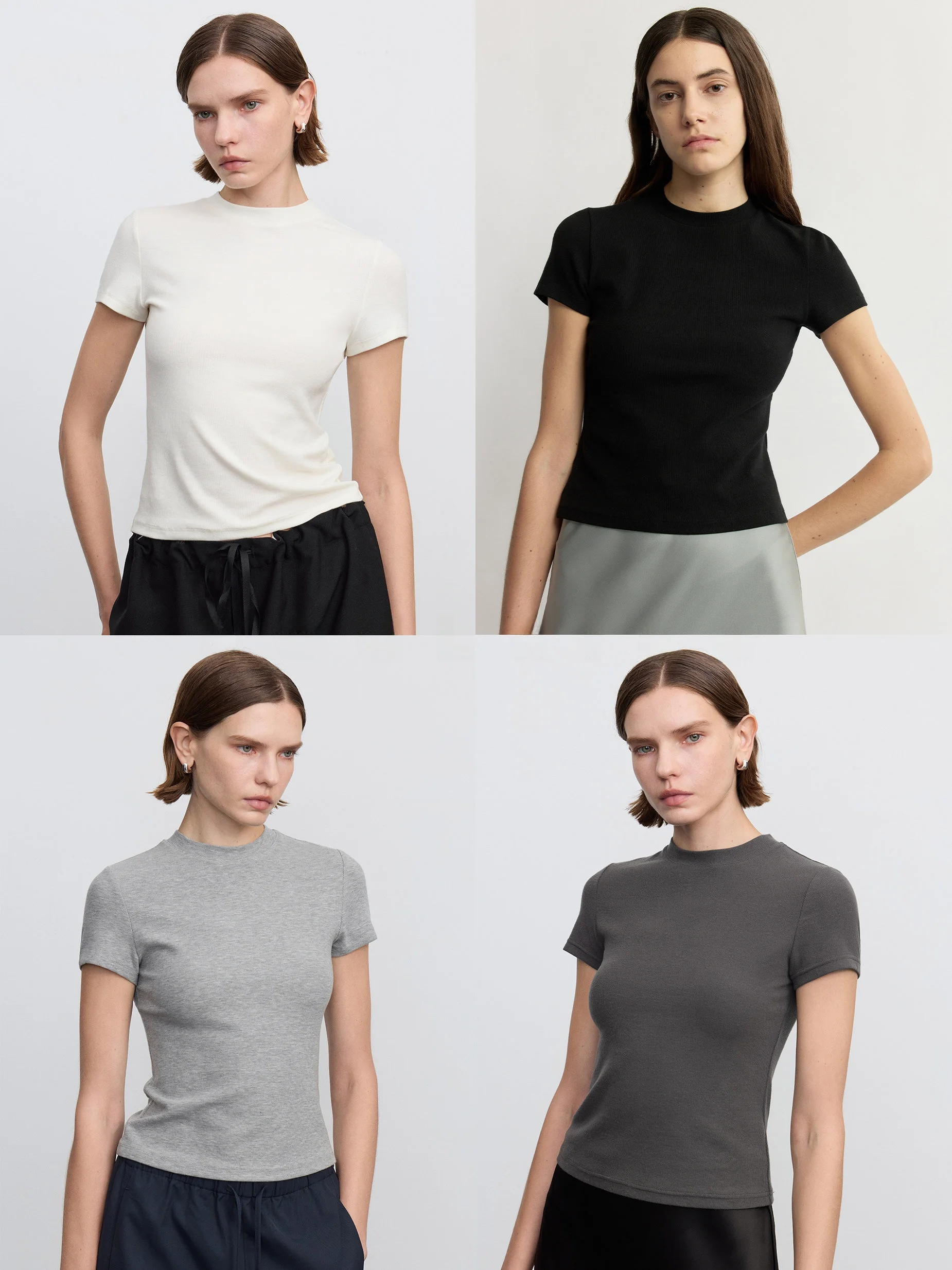 Soulkiss Women's Slim Fit Short Sleeve T-Shirt Wool Blend High Elasticity Machine Washable Versatile Shoulder Length Regular Fit
Soulkiss Women's Slim Fit Short Sleeve T-Shirt Wool Blend High Elasticity Machine Washable Versatile Shoulder Length Regular Fit