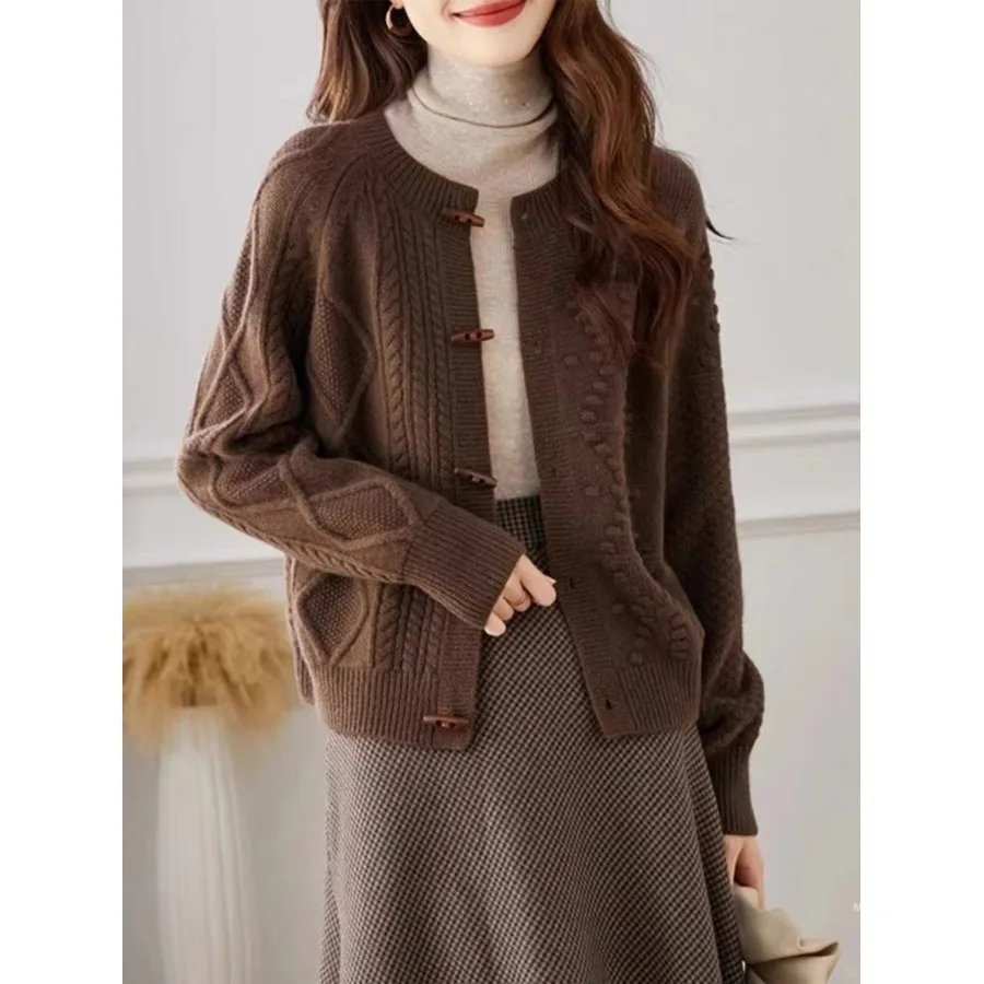 Осень-зима женский открытый кардиган-свитер Camere, свободный простой длинный све, круглый пуловер Ne, повседневная верхняя одежда
Осень-зима женский открытый кардиган-свитер Camere, свободный простой длинный све, круглый пуловер Ne, повседневная верхняя одежда