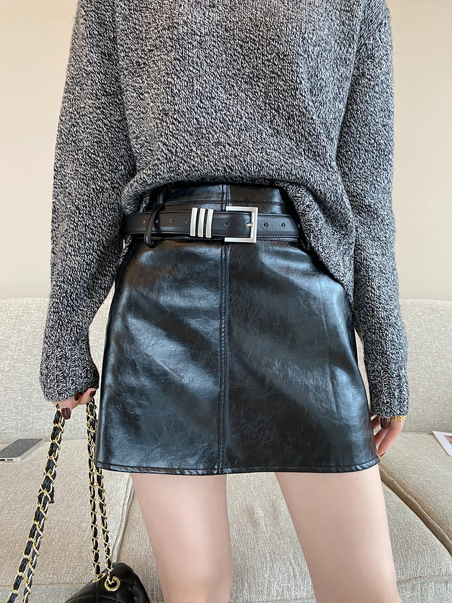 Bla High Waist A-Line PU Leather Skirt for Women Faionable Versatile Autumn 2024 New Arrival PINSTUDIO
Bla High Waist A-Line PU Leather Skirt for Women Faionable Versatile Autumn 2024 New Arrival PINSTUDIO