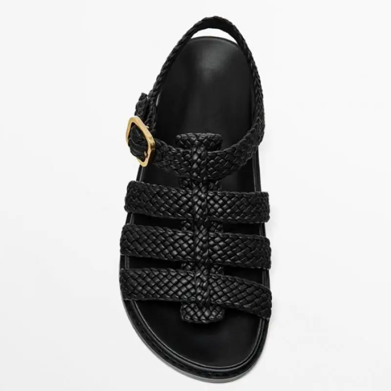 Designer Brand Women Shoes Casual Flats Sandals 2026 Summer Soft Leather Thick Bottom Flat With Gladiator Sandalias Mujer
Designer Brand Women Shoes Casual Flats Sandals 2026 Summer Soft Leather Thick Bottom Flat With Gladiator Sandalias Mujer