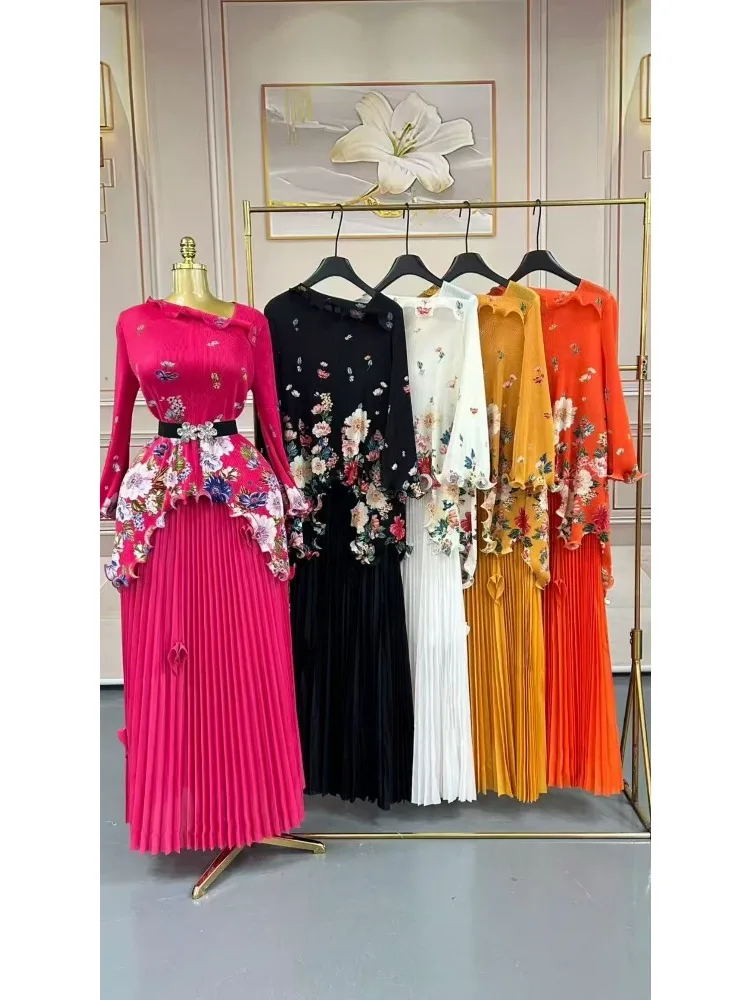 2025 Miyake Pleated Loose Suit High-end Waist Printed Pleated Skirt Two-piece Set Autumn and Winter New
2025 Miyake Pleated Loose Suit High-end Waist Printed Pleated Skirt Two-piece Set Autumn and Winter New