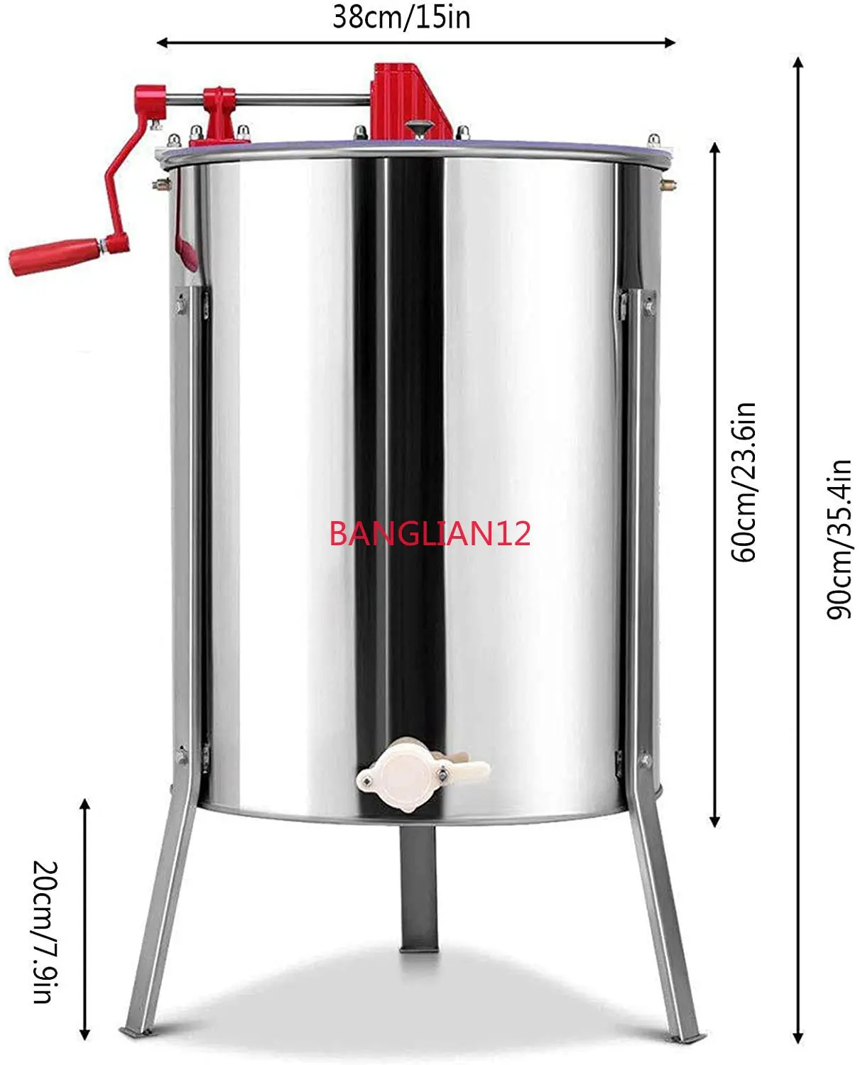 2 frame manual stainless steel honey shaker with bracket separator shaker sugar beater extractor
2 frame manual stainless steel honey shaker with bracket separator shaker sugar beater extractor