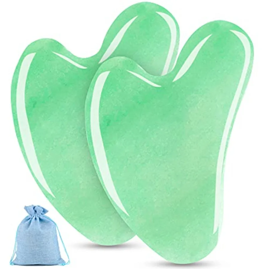 Jade Gua Sa Facial Tool Set, 2 Pack Guasa Tool Face Masr, Jade Stone Face Scrr Eyes, Cin, Neck and Body Muscle ing and Relieve,
Jade Gua Sa Facial Tool Set, 2 Pack Guasa Tool Face Masr, Jade Stone Face Scrr Eyes, Cin, Neck and Body Muscle ing and Relieve,