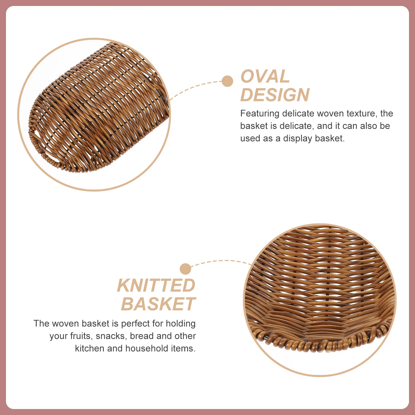 Rattan Woven 30x14x3 5cm H made Oval Basket Bread Tray Vegetable Platter Home Restaurant Storage Solution
Rattan Woven 30x14x3 5cm H made Oval Basket Bread Tray Vegetable Platter Home Restaurant Storage Solution