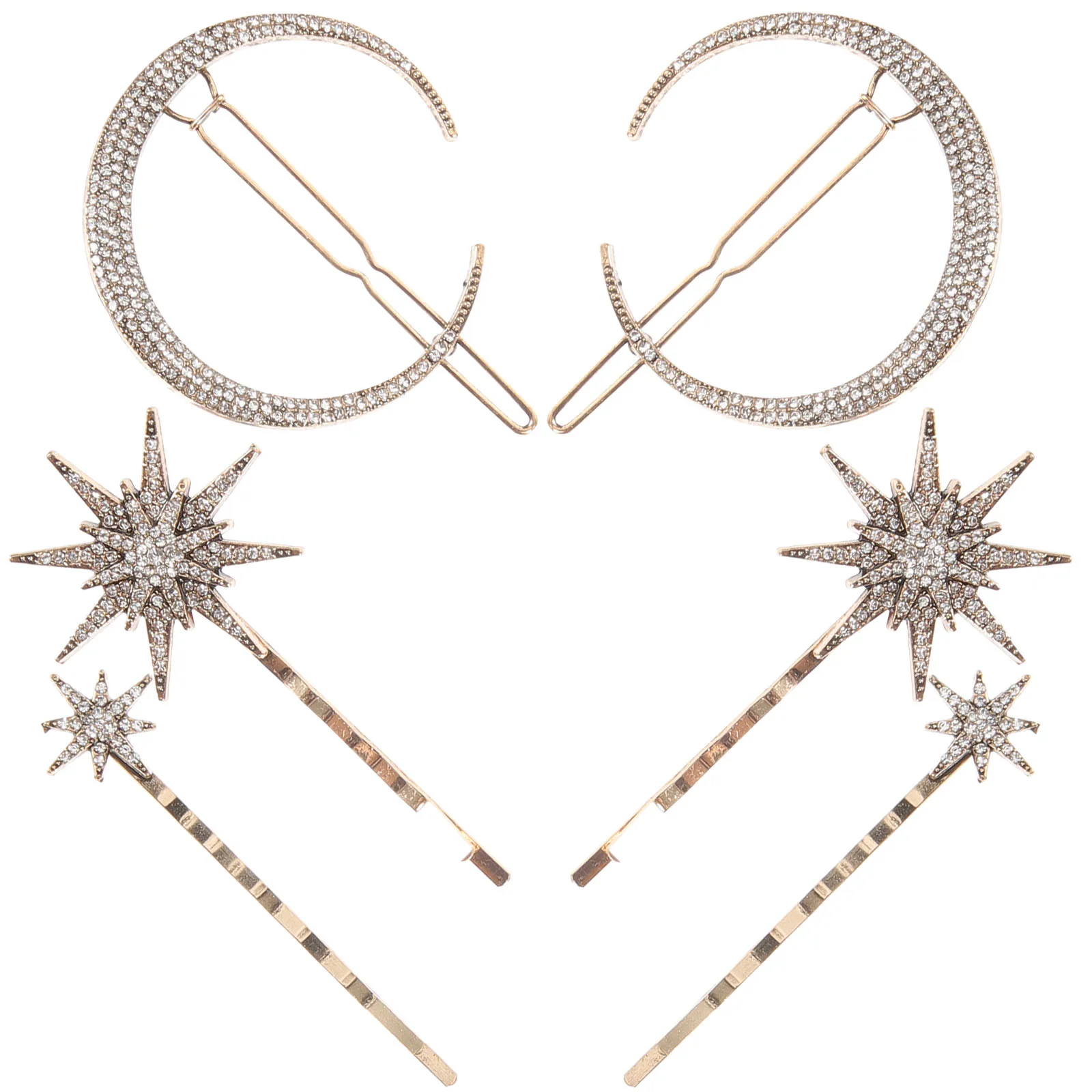 6pcs Retro Hair Clip Set Rhinestone Decorative Accessories for Wedding Party Daily Wear Strong Durable Gold Plating Elegant
6pcs Retro Hair Clip Set Rhinestone Decorative Accessories for Wedding Party Daily Wear Strong Durable Gold Plating Elegant