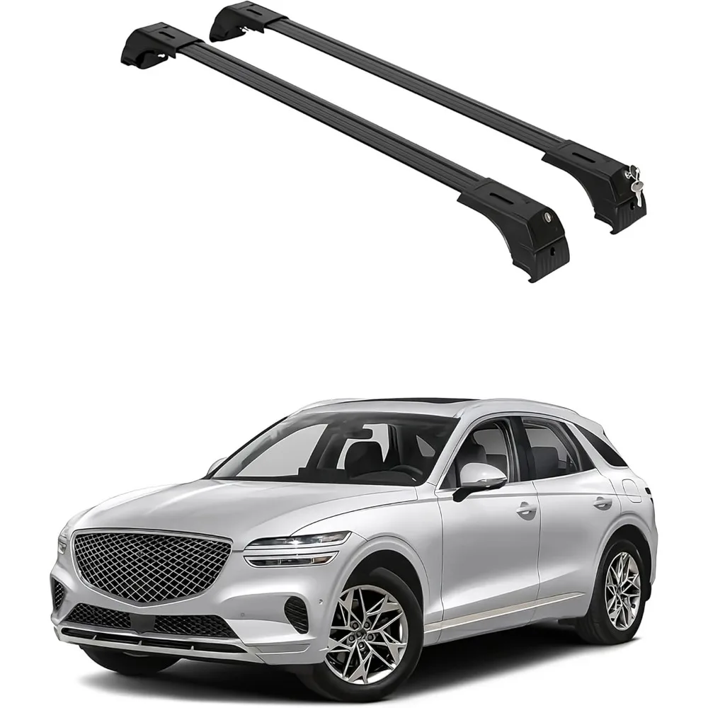 220lbs Roof Rack Cross Bars for Genesis GV70 2022-2025 | Anti-Theft Lock Aluminum Crossbars for Rooftop, Cargo Carrier, Luggage
220lbs Roof Rack Cross Bars for Genesis GV70 2022-2025 | Anti-Theft Lock Aluminum Crossbars for Rooftop, Cargo Carrier, Luggage