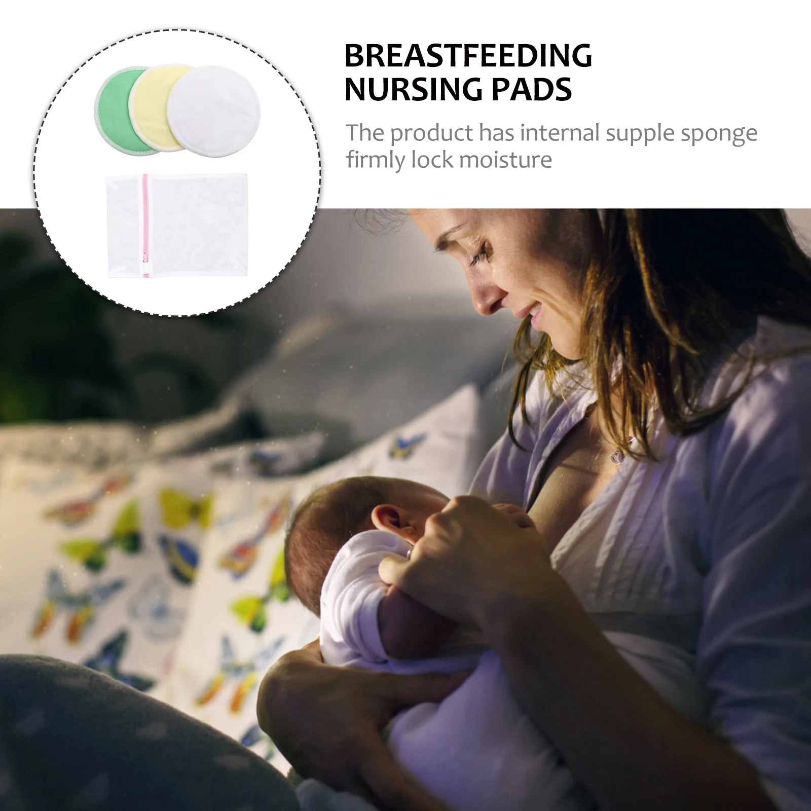 4pcs Reusable Breast Pads Thickened Natural Color Nursing Pads With Sponge Instant Suction Washing Resistance Deformation
4pcs Reusable Breast Pads Thickened Natural Color Nursing Pads With Sponge Instant Suction Washing Resistance Deformation