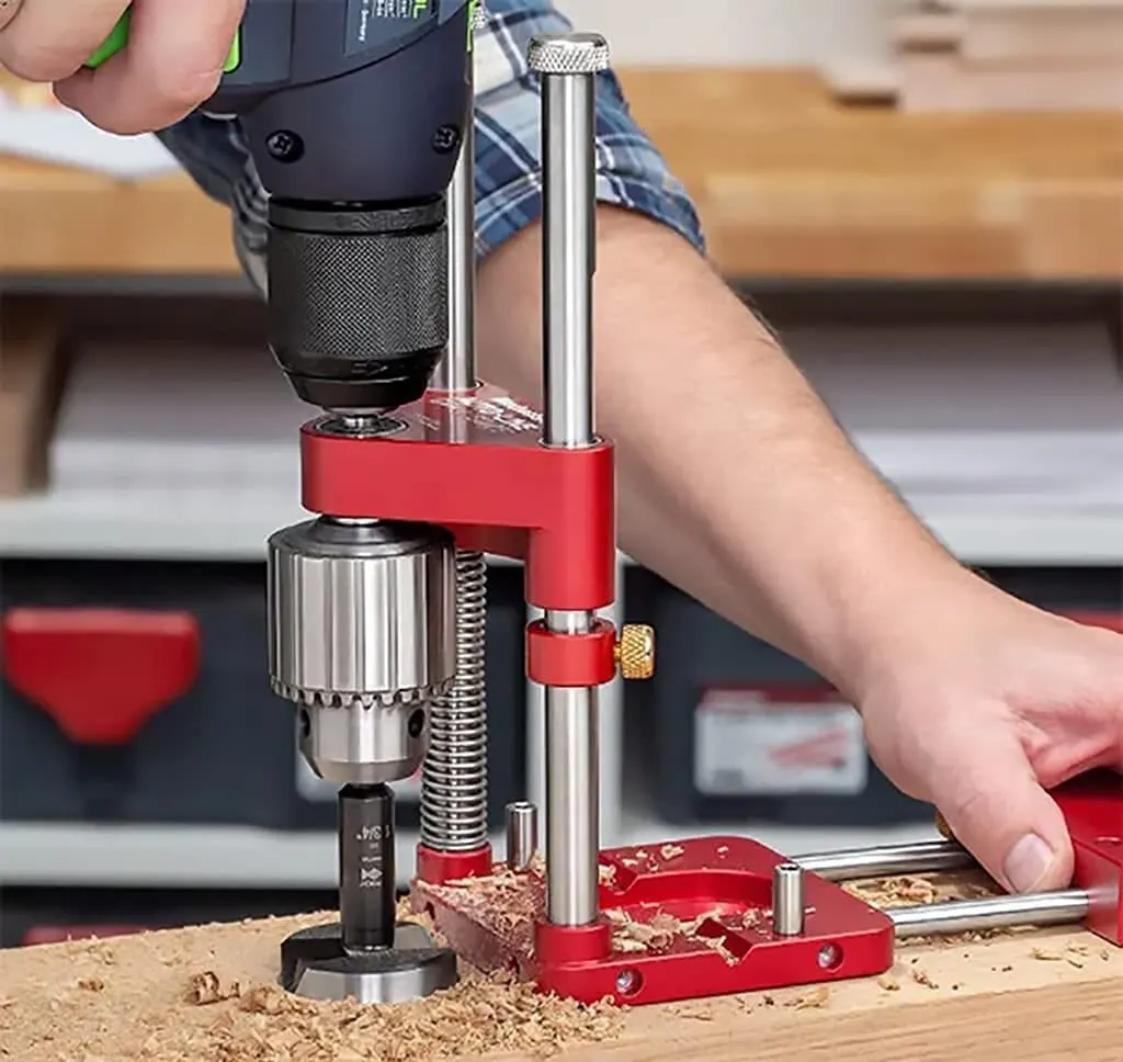 Auto Line Drill Guide Portable Woodworking Drill Locator Precise Hole Drill Punch Positioner Auto-line Drill Template Guide Tool
Auto Line Drill Guide Portable Woodworking Drill Locator Precise Hole Drill Punch Positioner Auto-line Drill Template Guide Tool