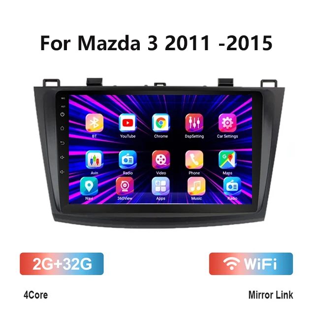 2G+32G Android 10.1 Car DVD MP5 Player For Mazda 3 2011-2015 Car Radio GPS Navigation WIFI Multimedia Player 2din Stereo Radio
2G+32G Android 10.1 Car DVD MP5 Player For Mazda 3 2011-2015 Car Radio GPS Navigation WIFI Multimedia Player 2din Stereo Radio
