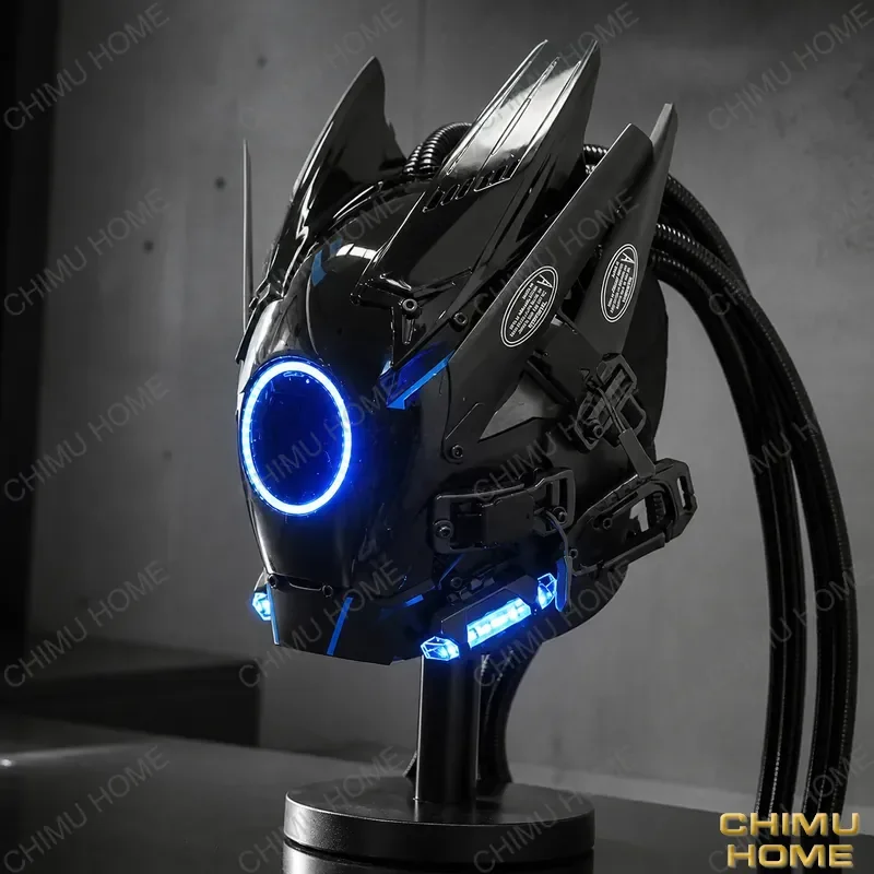 【CHIMU HOME】 Luminous LED Cyberpunk Mask for Cosplay Party Halloween Carnival Light Bar Phantom Samurai Dread Helmet
【CHIMU HOME】 Luminous LED Cyberpunk Mask for Cosplay Party Halloween Carnival Light Bar Phantom Samurai Dread Helmet
