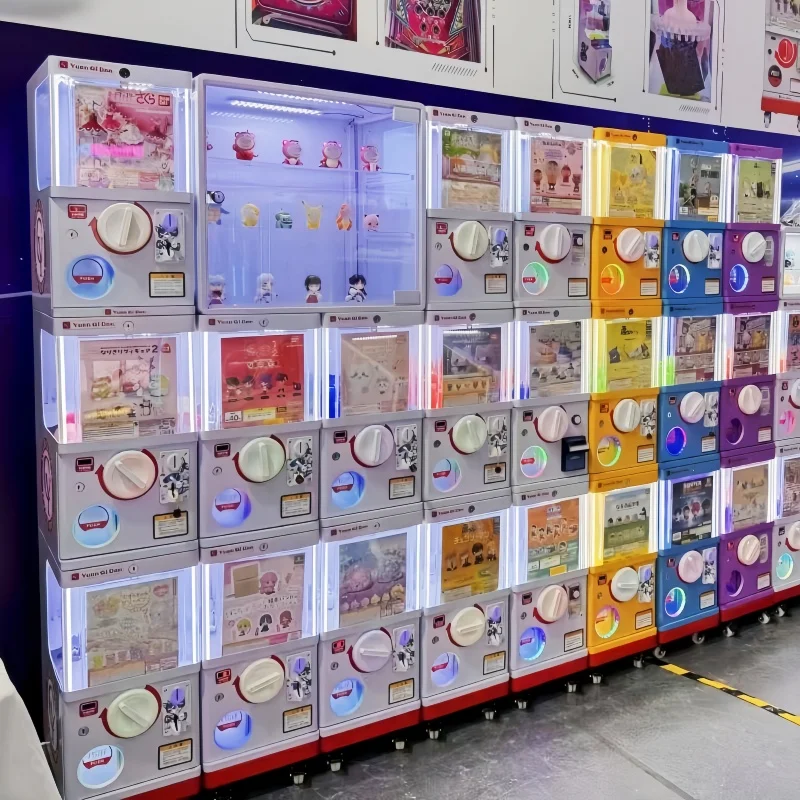 Mini 50-75mm Capsule Toys Vending Coin Operated Game Gacha Gachapon Machine with Bill Acceptor
Mini 50-75mm Capsule Toys Vending Coin Operated Game Gacha Gachapon Machine with Bill Acceptor
