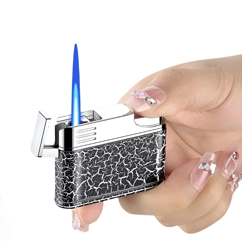 Portable ultra-thin press type one button lid opening press ignition windproof blue flame direct charging metal lighter
Portable ultra-thin press type one button lid opening press ignition windproof blue flame direct charging metal lighter