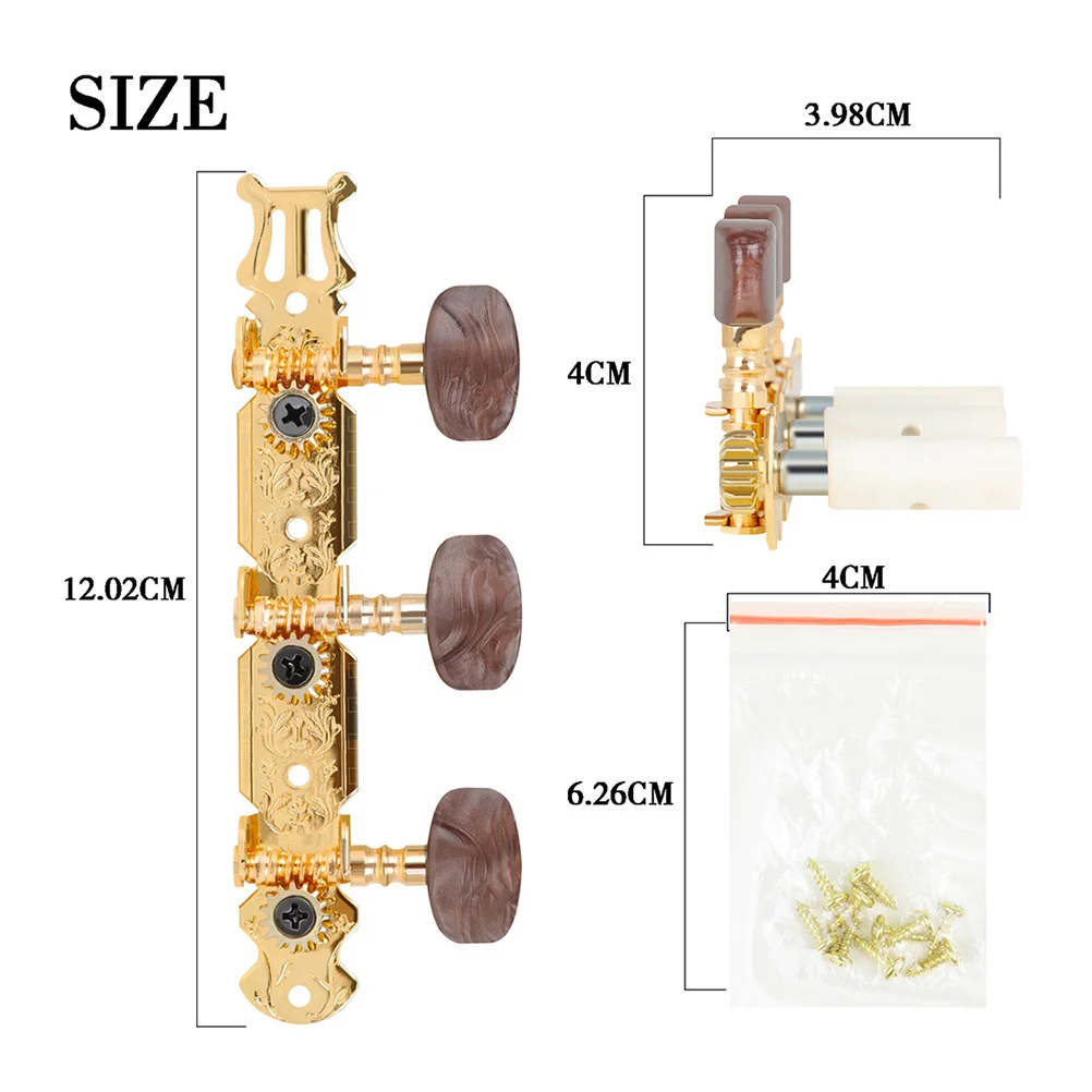 2pcs Guitar Tuning Pegs Metal String Tuning Keys For Electric Acoustic Folk Guitar Replacement Parts Accessory
2pcs Guitar Tuning Pegs Metal String Tuning Keys For Electric Acoustic Folk Guitar Replacement Parts Accessory