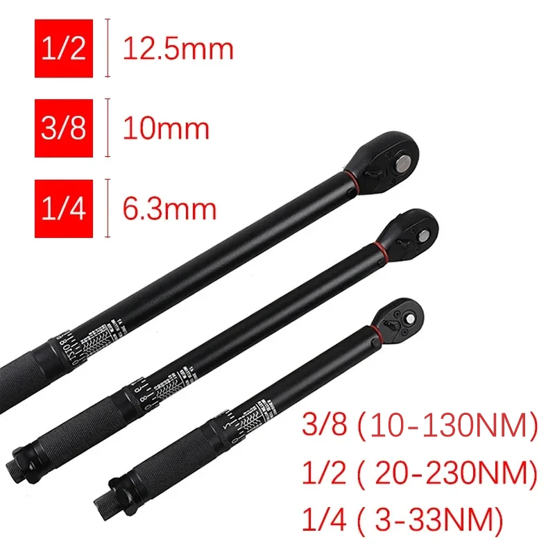 Z50 3-230N.m Torque Wrench Round Tube High Precision Adjustable 1/2'' 3/8'' 1/4'' Torque Wrench Car Bike Automotive Hand Tools
Z50 3-230N.m Torque Wrench Round Tube High Precision Adjustable 1/2'' 3/8'' 1/4'' Torque Wrench Car Bike Automotive Hand Tools