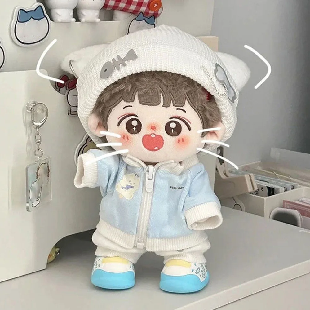 Fashion Cat Jacket 20cm Cotton Doll's Clothes Cute Hat Fishbone Cotton Doll Outfit Pants Mini Doll Clothes Set Children Gift
Fashion Cat Jacket 20cm Cotton Doll's Clothes Cute Hat Fishbone Cotton Doll Outfit Pants Mini Doll Clothes Set Children Gift
