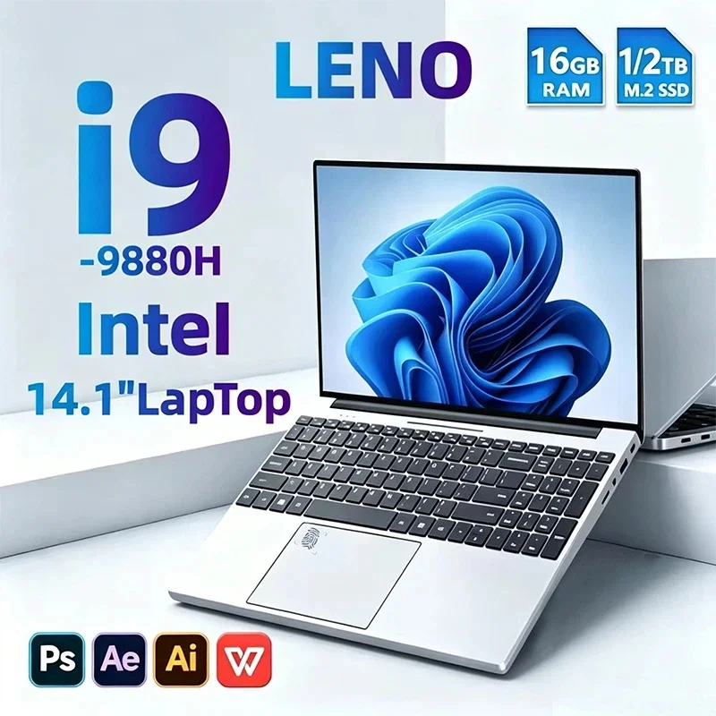 2026LENO 14.1 Inch Laptop Intel i9-9880H 32GB RAM 2TB SSD 1920*1080 FHD Display Windows 11 Gaming Office Study Portable Notebook
2026LENO 14.1 Inch Laptop Intel i9-9880H 32GB RAM 2TB SSD 1920*1080 FHD Display Windows 11 Gaming Office Study Portable Notebook