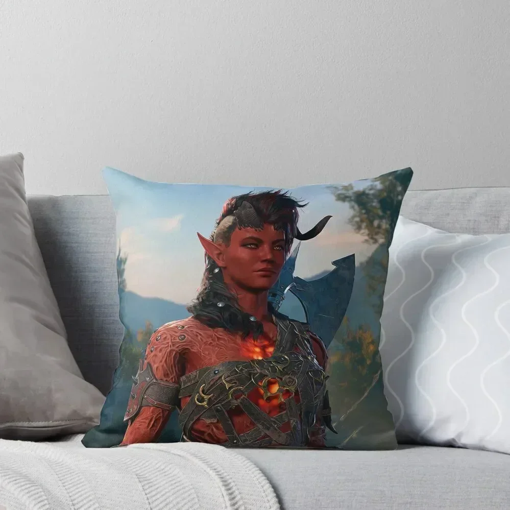 Karlach the Tiefling Barbarian Adventurer Throw Pillow Custom Cushion Embroidered Cushion Cover pillow
Karlach the Tiefling Barbarian Adventurer Throw Pillow Custom Cushion Embroidered Cushion Cover pillow