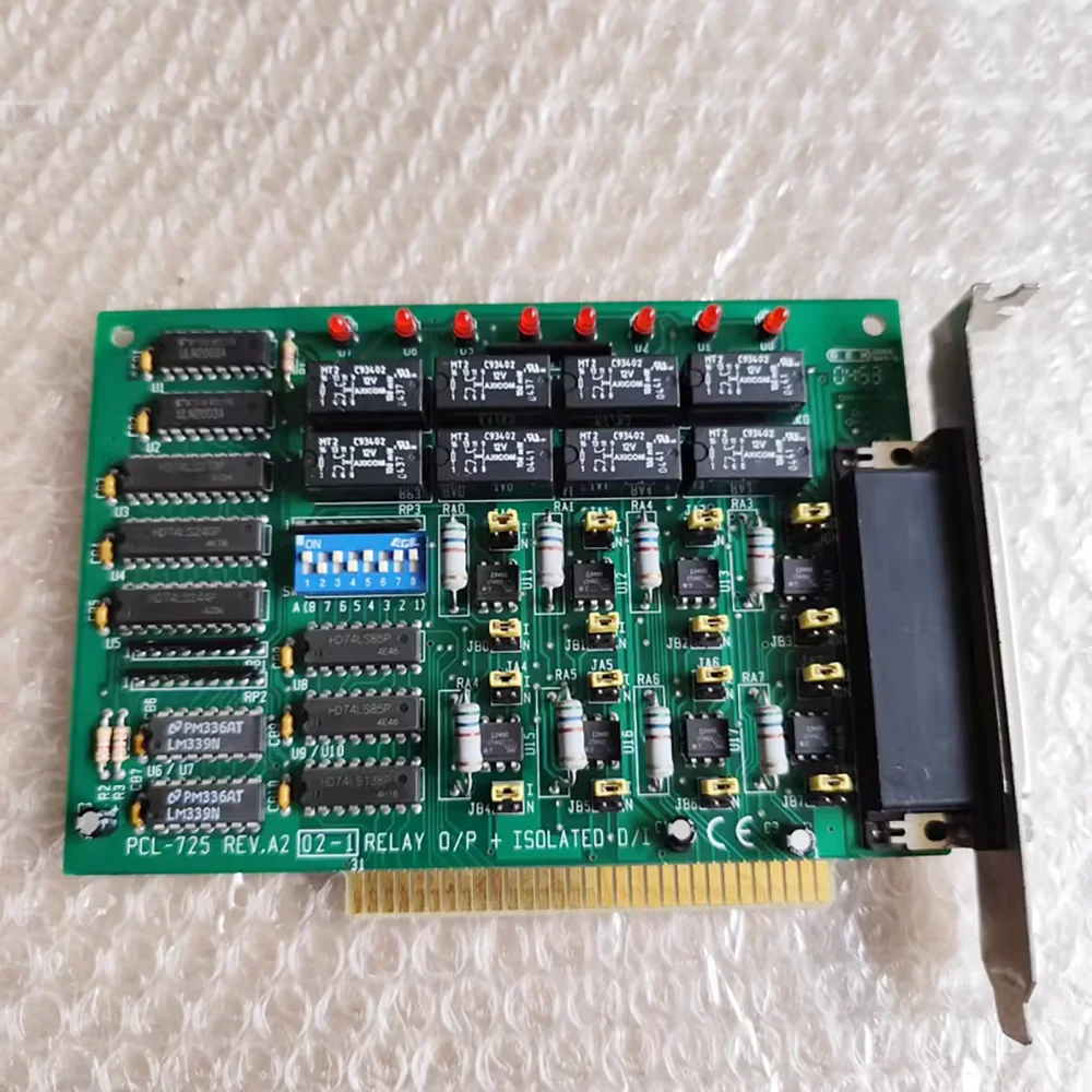 PCL-725 REV.A2 Data Capture Card ISA Bus 8 Relay Output I/O Card
PCL-725 REV.A2 Data Capture Card ISA Bus 8 Relay Output I/O Card
