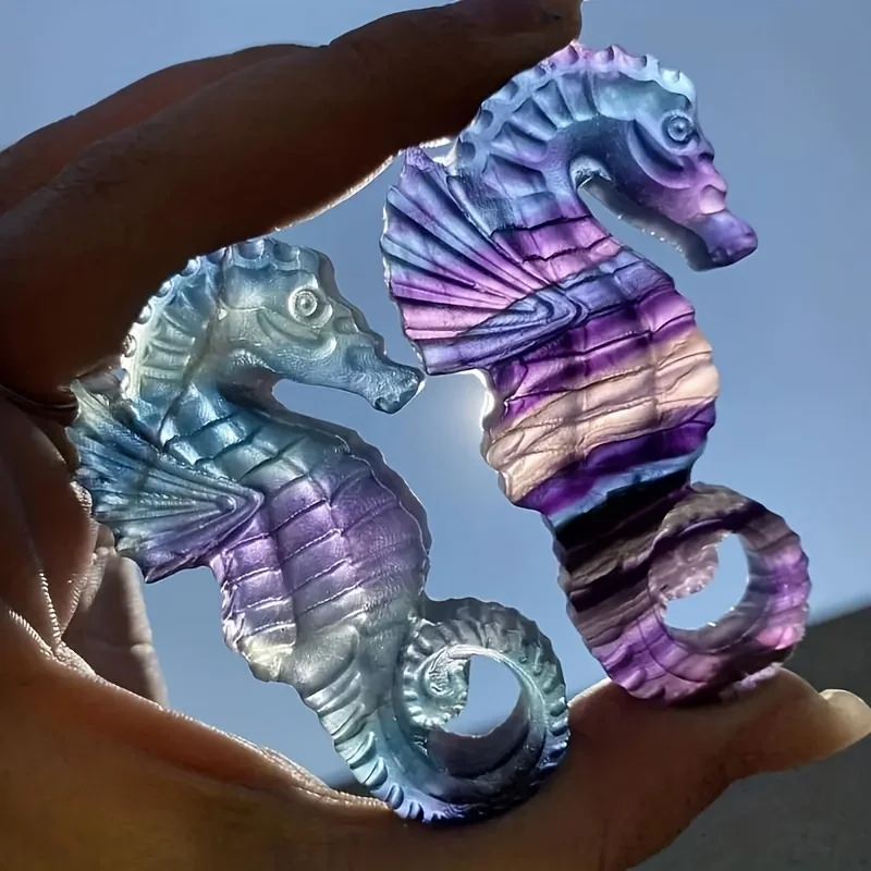 Fluorite Seahorse Aquarium Decoration: Natural Mineral Stone, Room Decor Upholstery, Crystal Gifts
Fluorite Seahorse Aquarium Decoration: Natural Mineral Stone, Room Decor Upholstery, Crystal Gifts