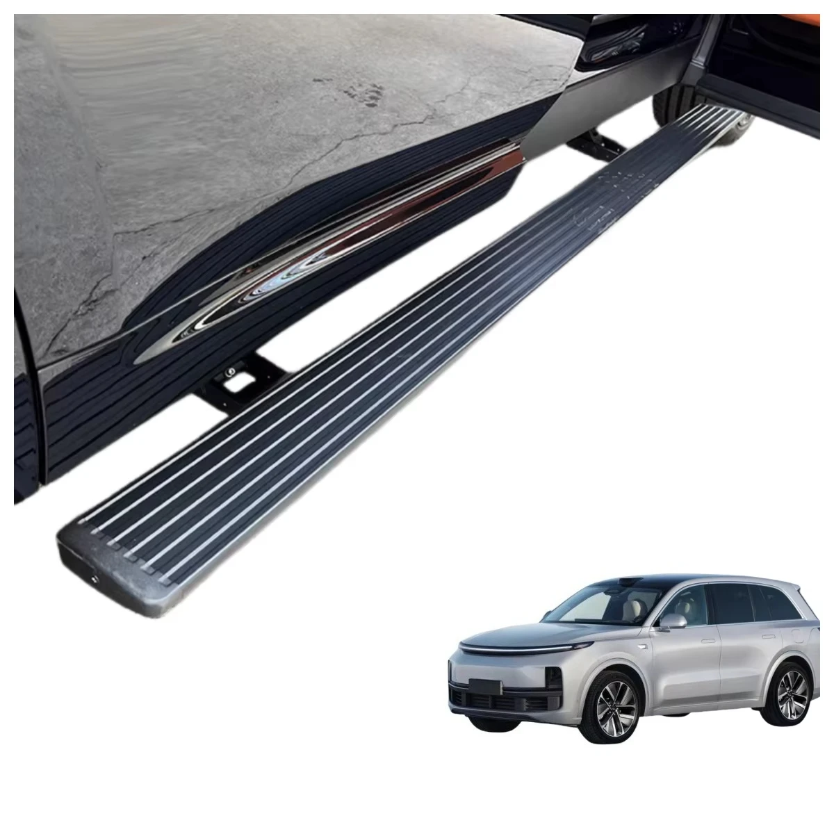 Автоматическая боковая ступенька, электрическая выдвижная подножка, педали с питанием, аксессуары для Li L7 L8, внедорожник, оригинальная панель
Автоматическая боковая ступенька, электрическая выдвижная подножка, педали с питанием, аксессуары для Li L7 L8, внедорожник, оригинальная панель