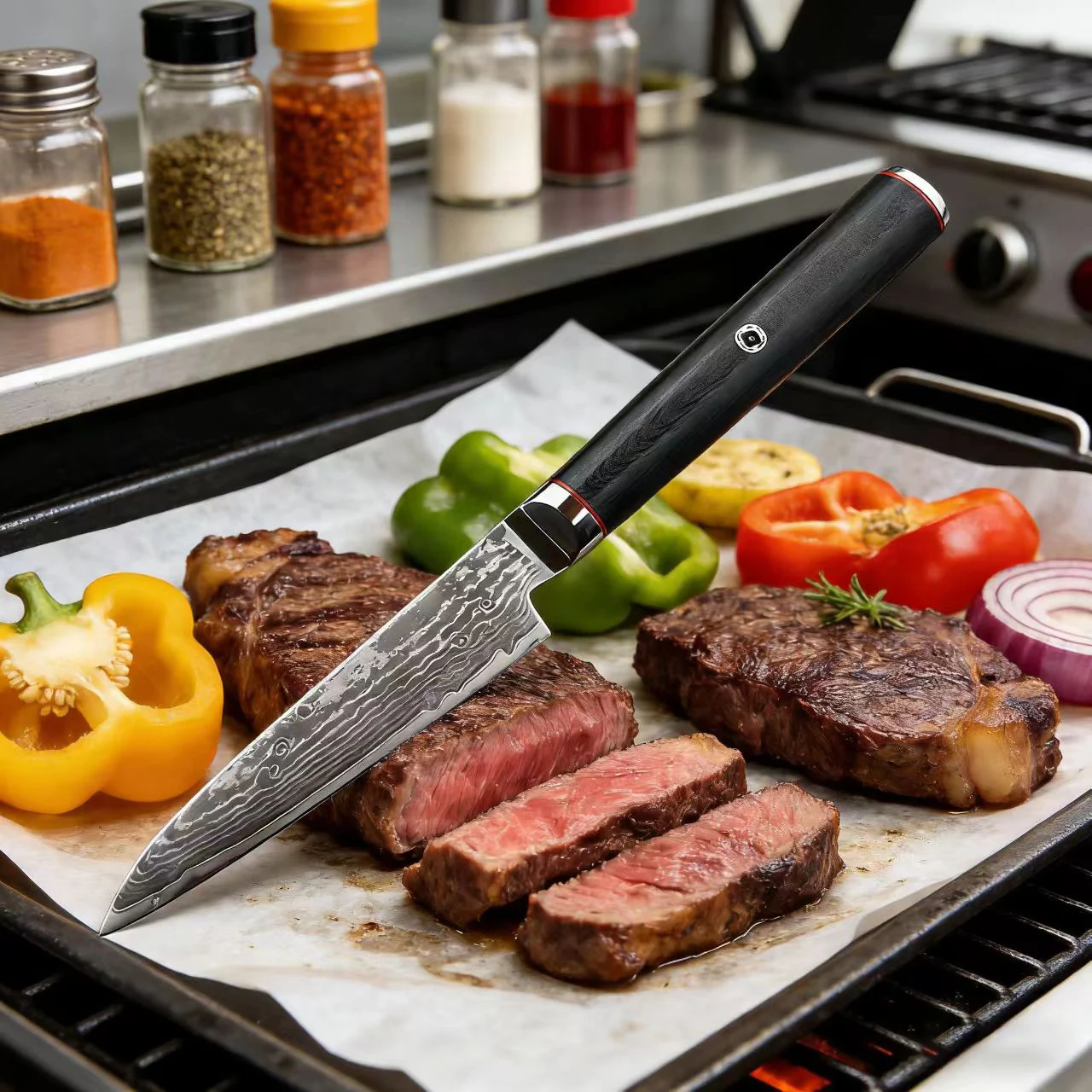 4 Inch Paring Knife S35VN Powder Steel Damascus Steel Blade G10 Handle Peeling Slicing Cleaver Barbecue Utility Kitchen Knife
4 Inch Paring Knife S35VN Powder Steel Damascus Steel Blade G10 Handle Peeling Slicing Cleaver Barbecue Utility Kitchen Knife