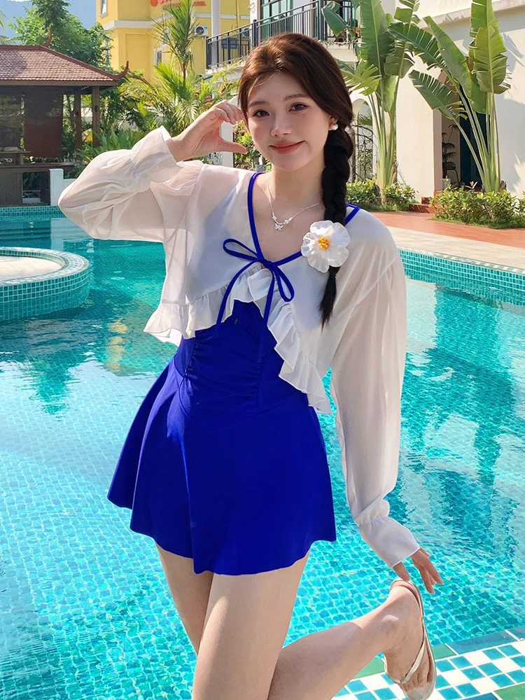 Conservative plus Size Swimsuit Long Sleeve Thermal Spring Swimwear for Plump Girls Slimming Design V Neck Polyeste...
Conservative plus Size Swimsuit Long Sleeve Thermal Spring Swimwear for Plump Girls Slimming Design V Neck Polyeste...