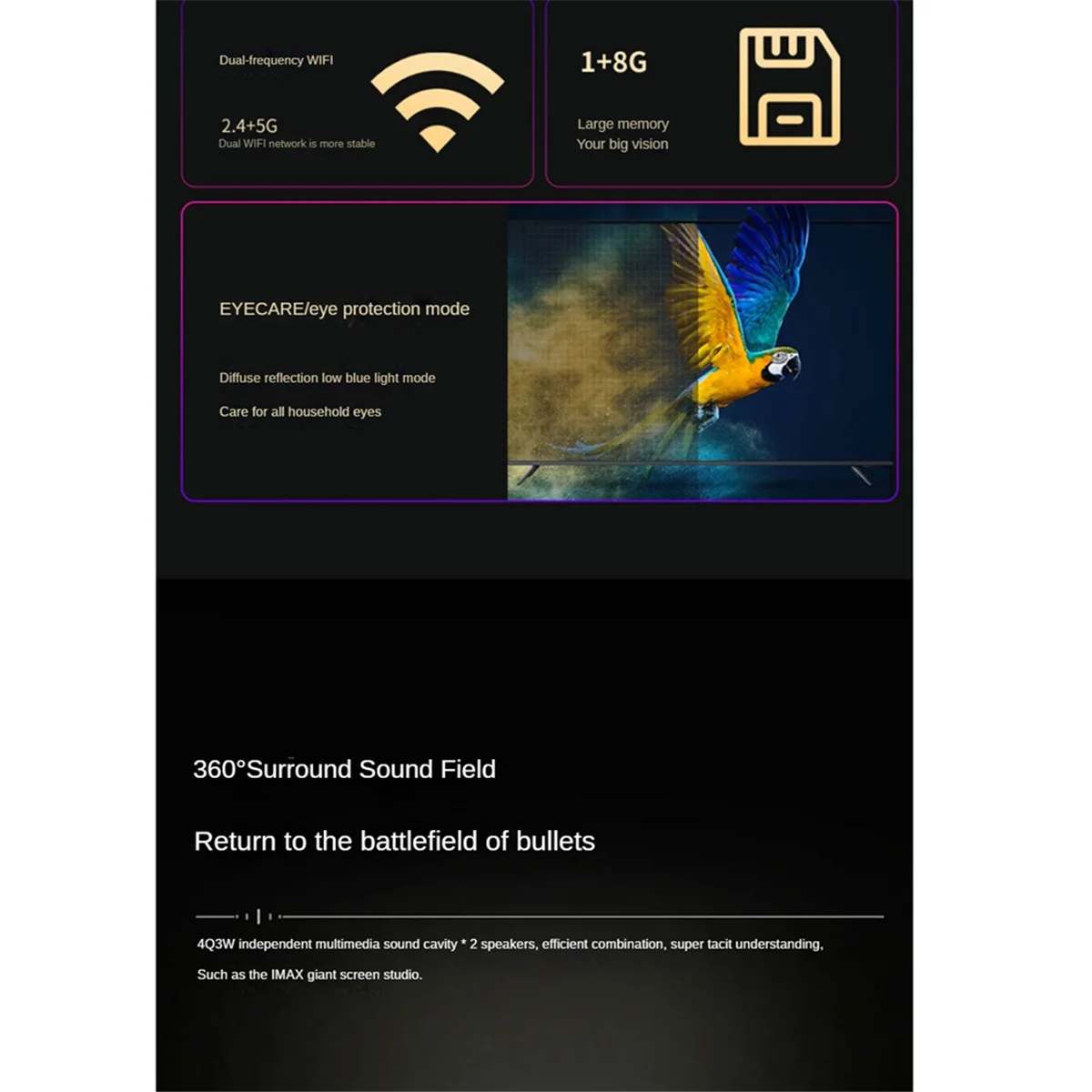 B74A Умный проектор с электрической фокусировкой, Wi-Fi-проектор 1080P HD, портативный проектор для домашнего кинотеатра и офисного кинотеатра, вилка европейского стандарта
B74A Умный проектор с электрической фокусировкой, Wi-Fi-проектор 1080P HD, портативный проектор для домашнего кинотеатра и офисного кинотеатра, вилка европейского стандарта