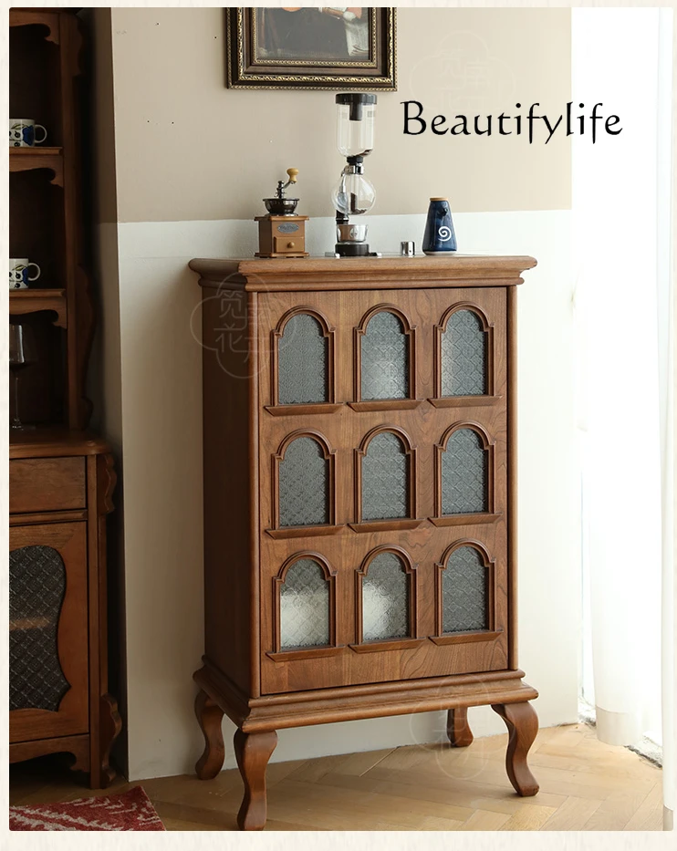 American-Style Antique Display Cabinet Household Minimalist Solid Wood Storage Cabinet
American-Style Antique Display Cabinet Household Minimalist Solid Wood Storage Cabinet